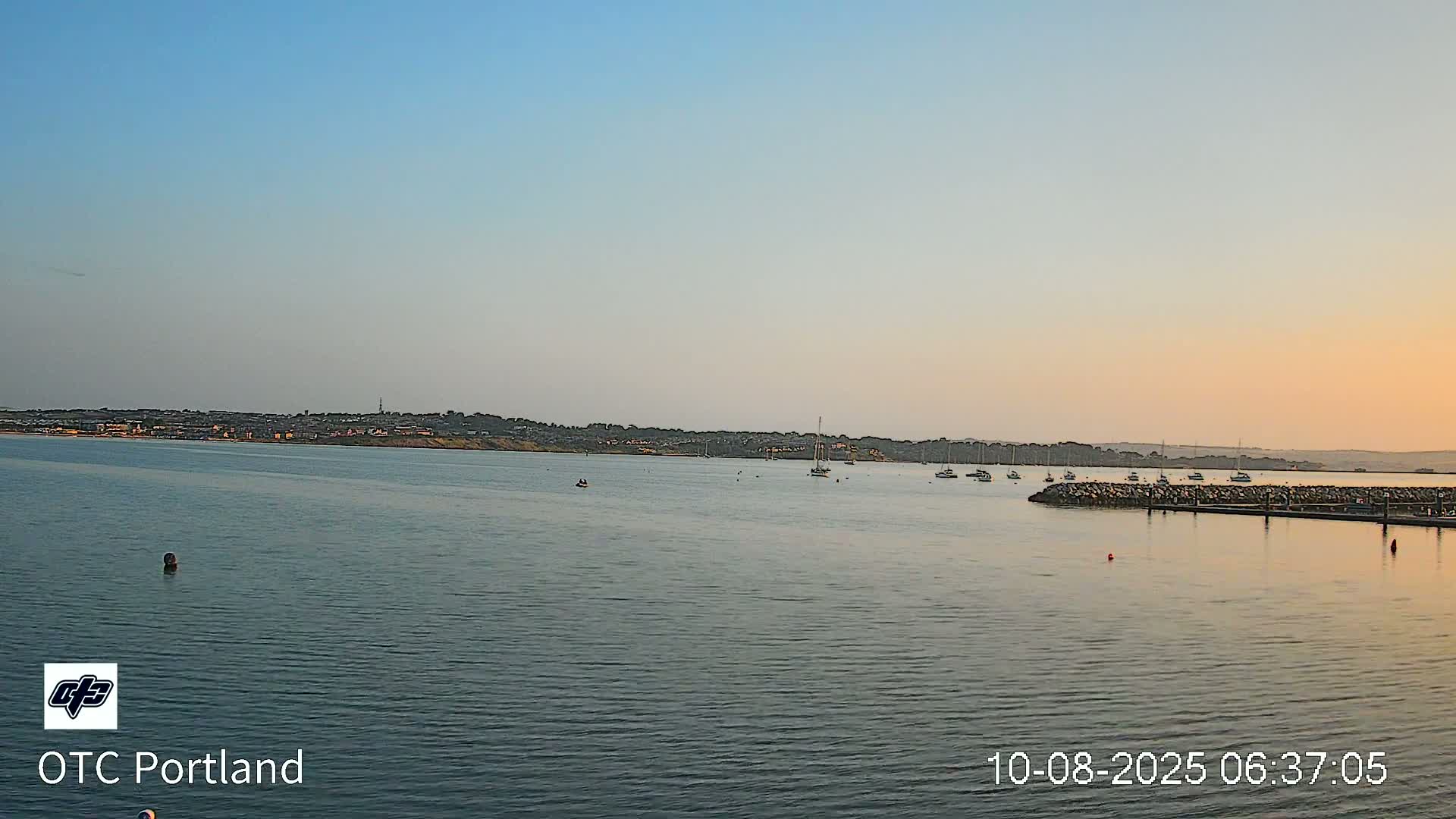 Portland Island Harbour & Weymouth City Live Cam - Portland, Dorset, Sout West, England, United Kingdom