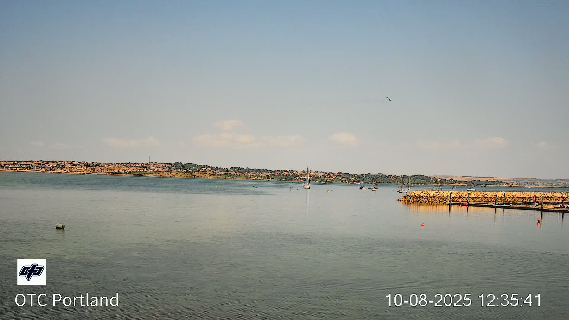 Portland Island Harbour & Weymouth City Live Cam - Portland, Dorset, Sout West, England, United Kingdom