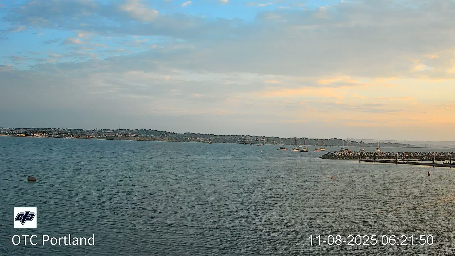 Portland Island Harbour & Weymouth City Live Cam - Portland, Dorset, Sout West, England, United Kingdom
