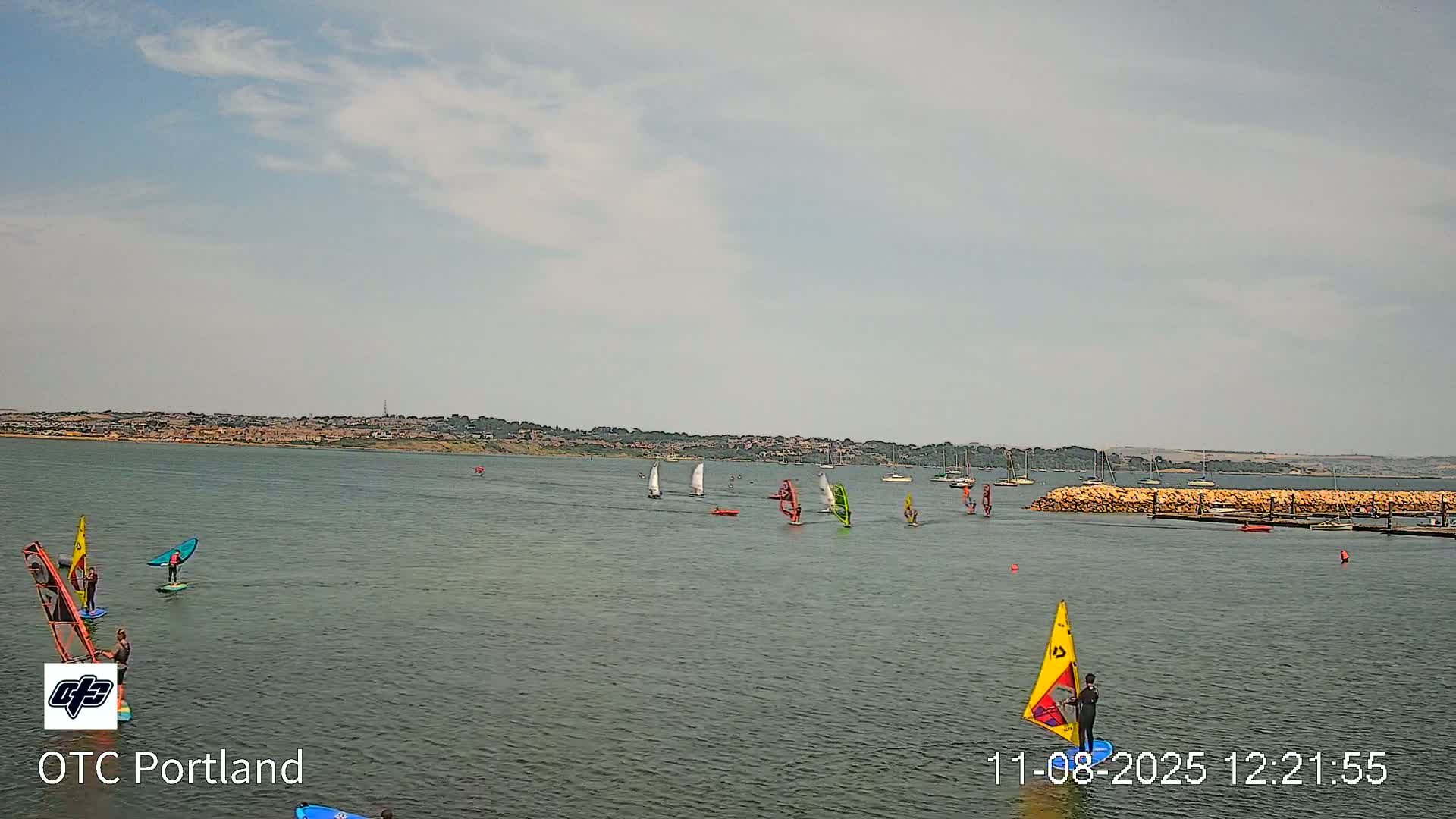 Portland Island Harbour & Weymouth City Live Cam - Portland, Dorset, Sout West, England, United Kingdom