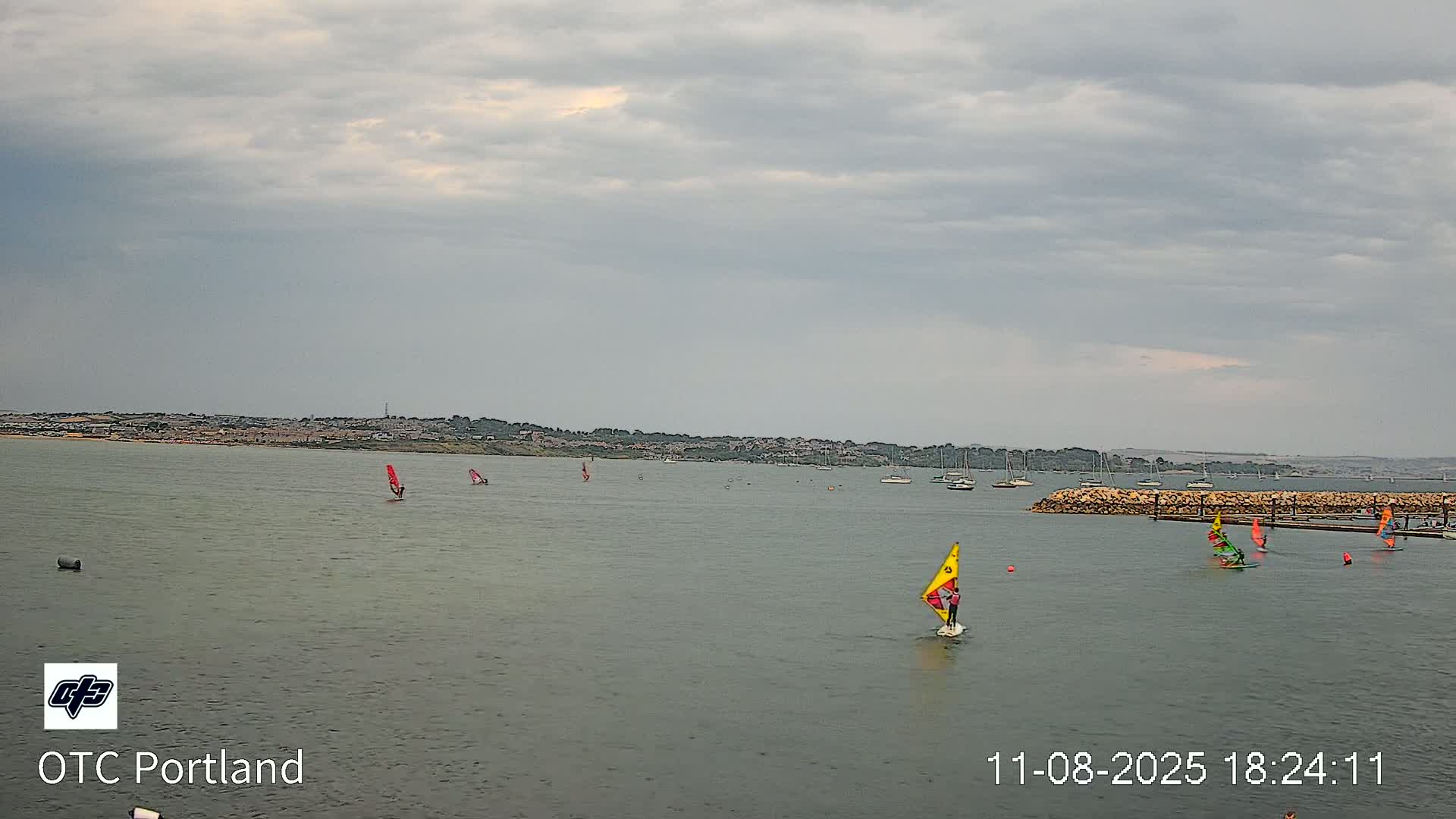 Portland Island Harbour & Weymouth City Live Cam - Portland, Dorset, Sout West, England, United Kingdom