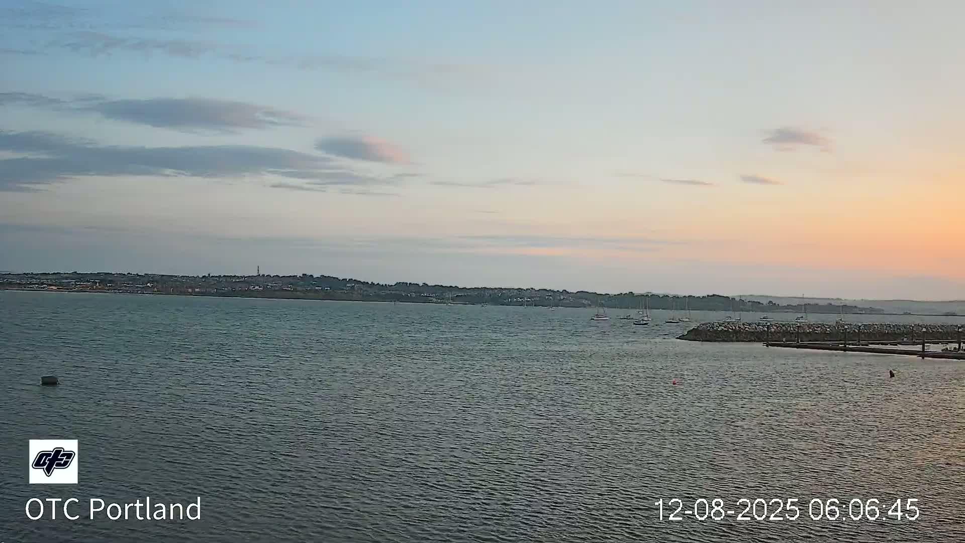 Portland Island Harbour & Weymouth City Live Cam - Portland, Dorset, Sout West, England, United Kingdom