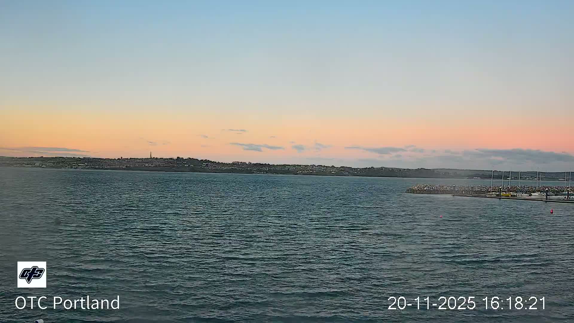 Portland Island Harbour & Weymouth City Live Cam - Portland, Dorset, Sout West, England, United Kingdom