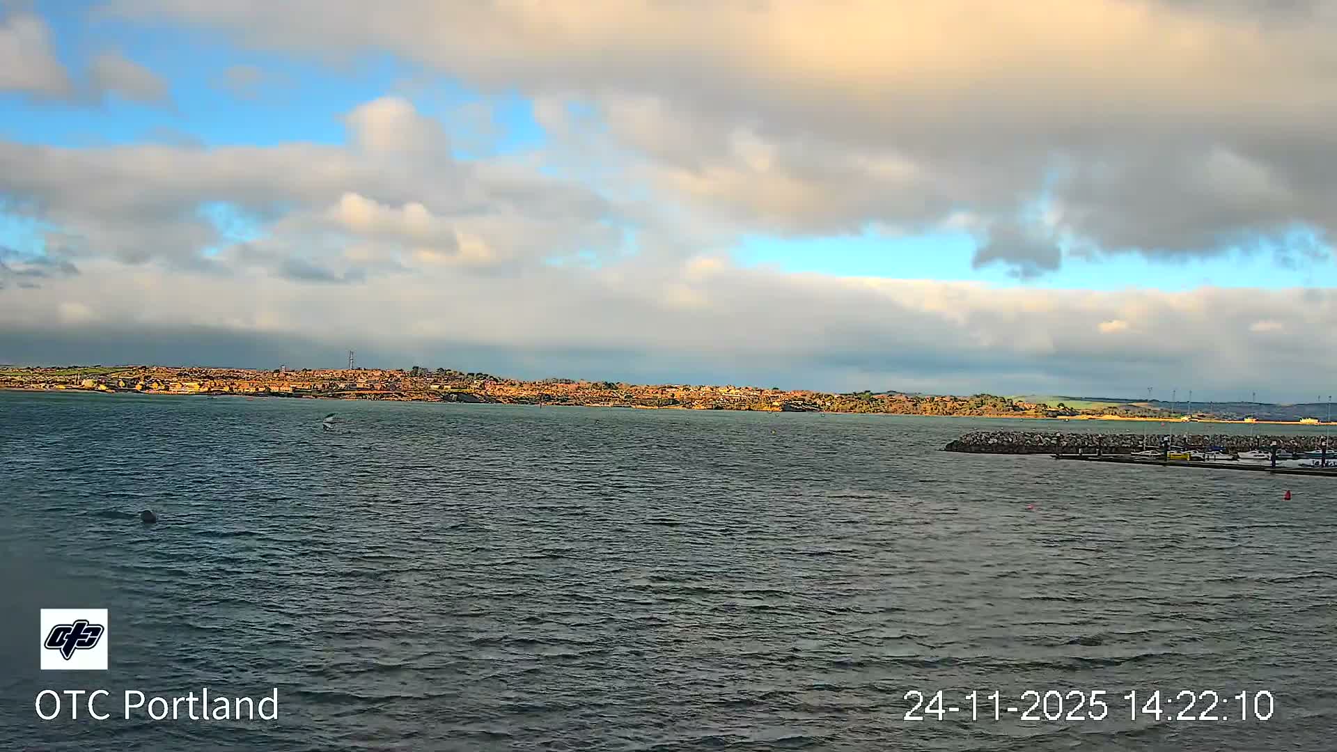 Portland Island Harbour & Weymouth City Live Cam - Portland, Dorset, Sout West, England, United Kingdom