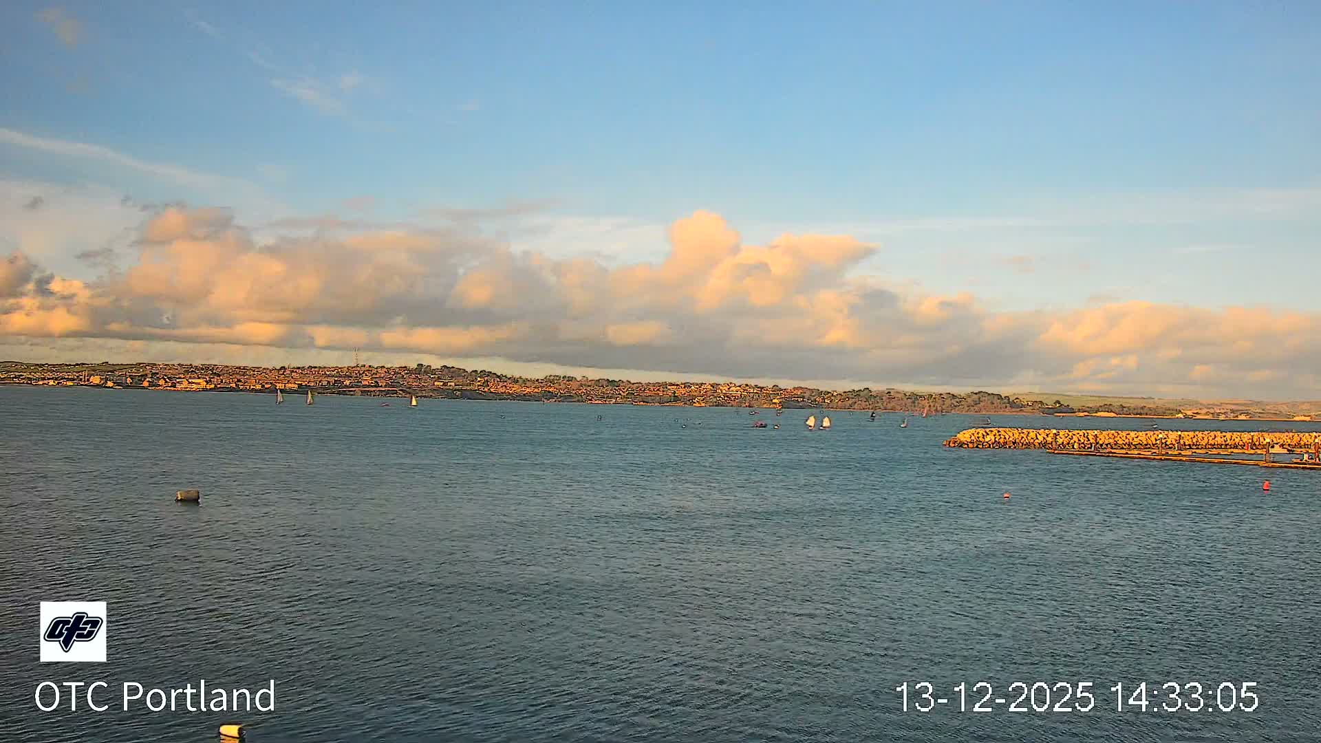 Portland Island Harbour & Weymouth City Live Cam - Portland, Dorset, Sout West, England, United Kingdom