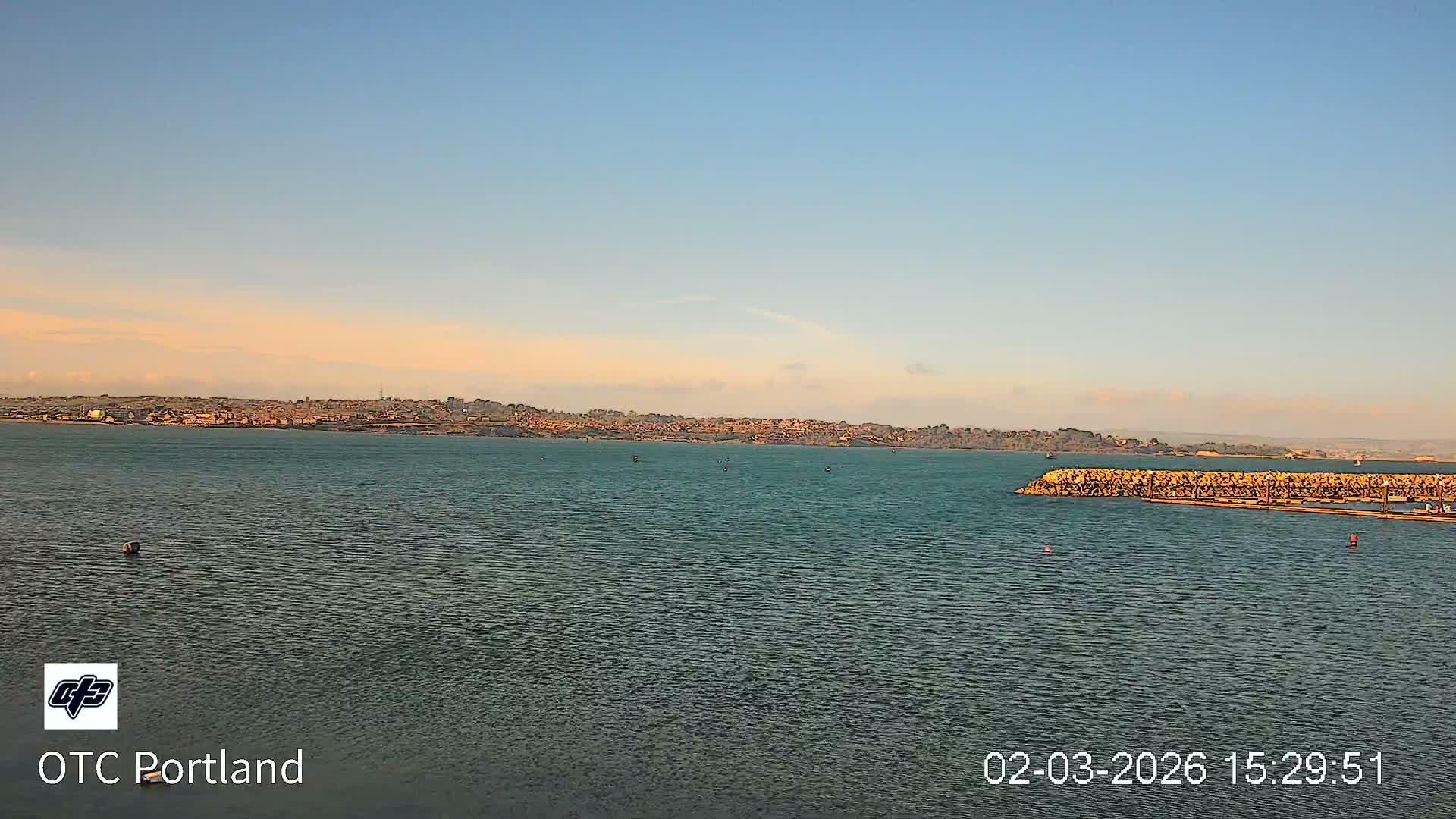 Portland Island Harbour & Weymouth City Live Cam - Portland, Dorset, Sout West, England, United Kingdom