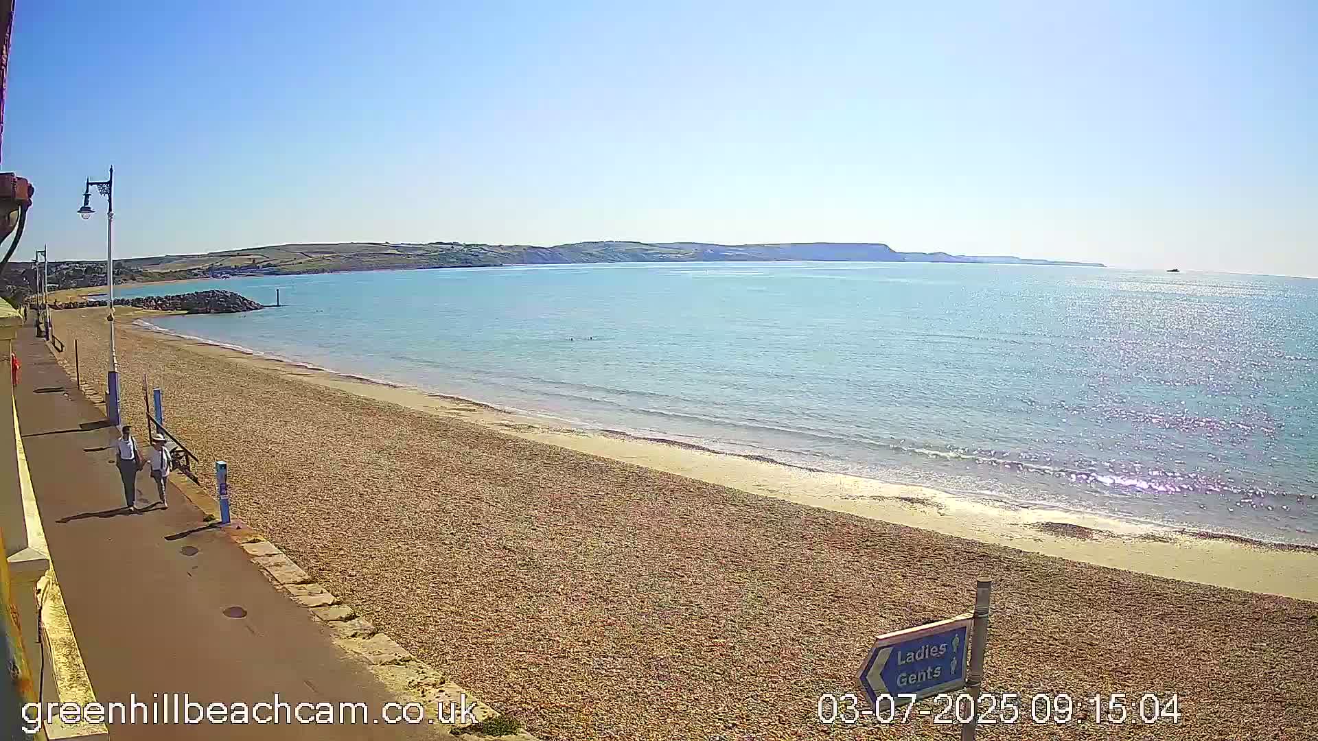 Greenhill - Weymouth Beach Live Cam - Weymouth, Dorset, South West, England, United Kingdom