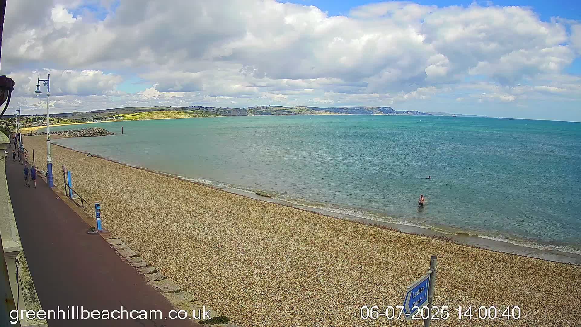 Greenhill - Weymouth Beach Live Cam - Weymouth, Dorset, South West, England, United Kingdom