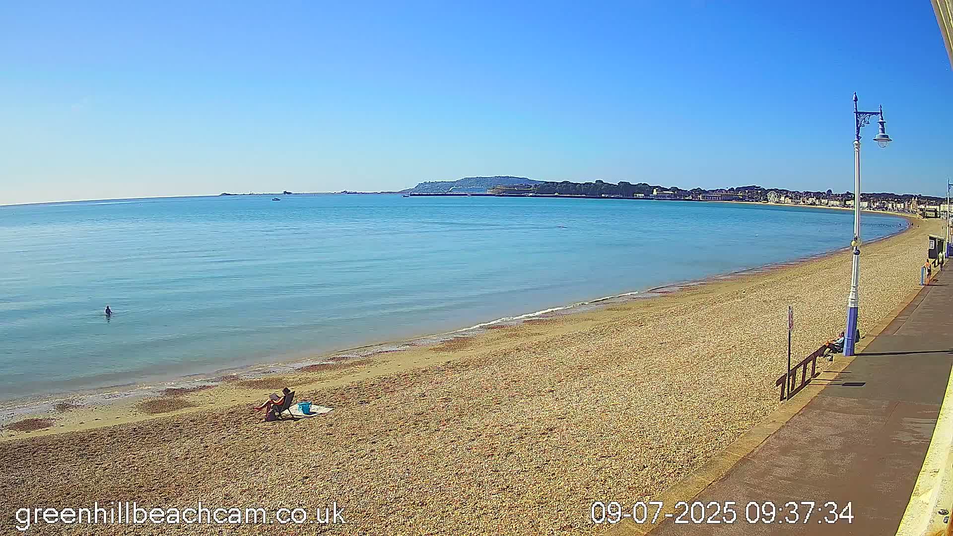 Greenhill - Weymouth Beach Live Cam - Weymouth, Dorset, South West, England, United Kingdom