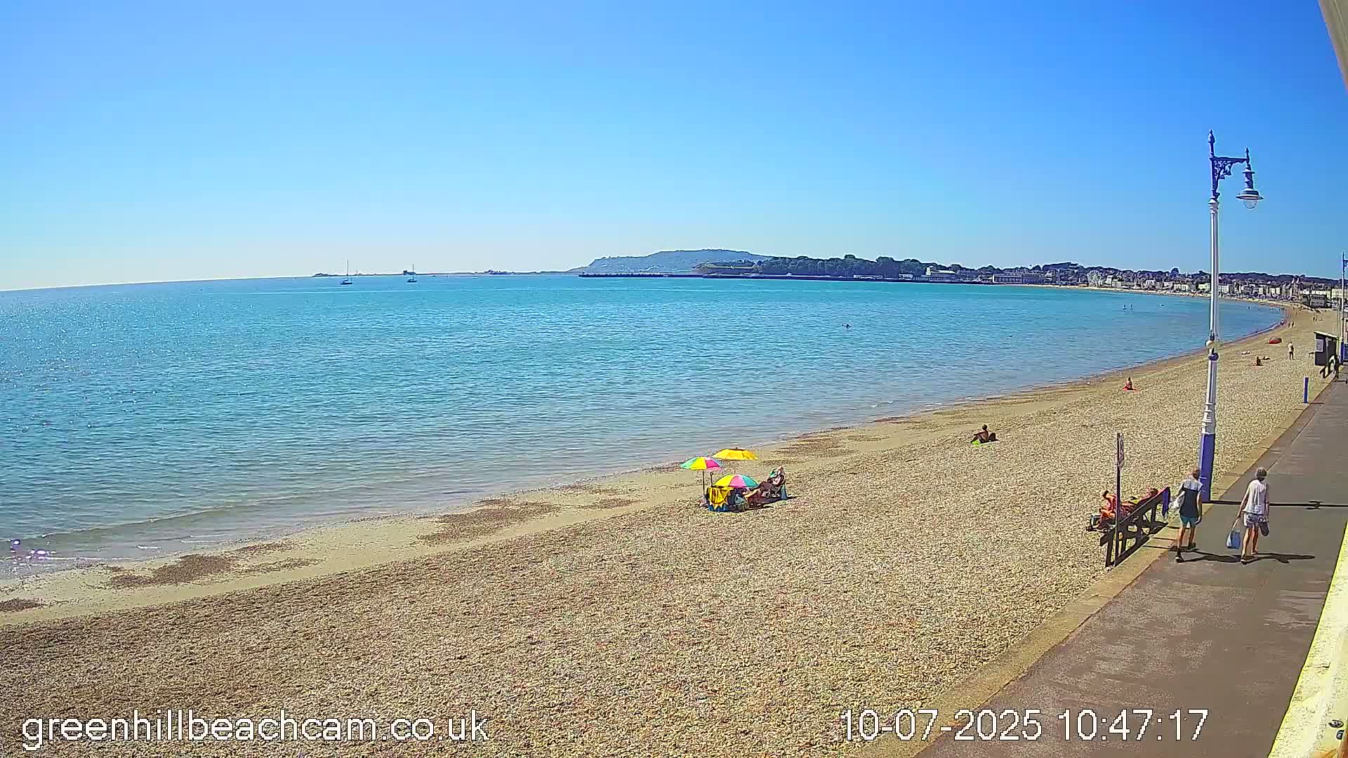 Greenhill - Weymouth Beach Live Cam - Weymouth, Dorset, South West, England, United Kingdom