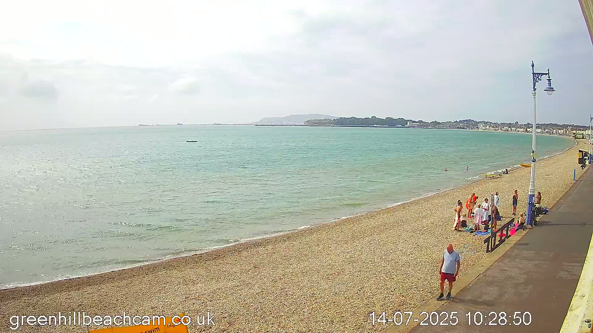 Greenhill - Weymouth Beach Live Cam - Weymouth, Dorset, South West, England, United Kingdom