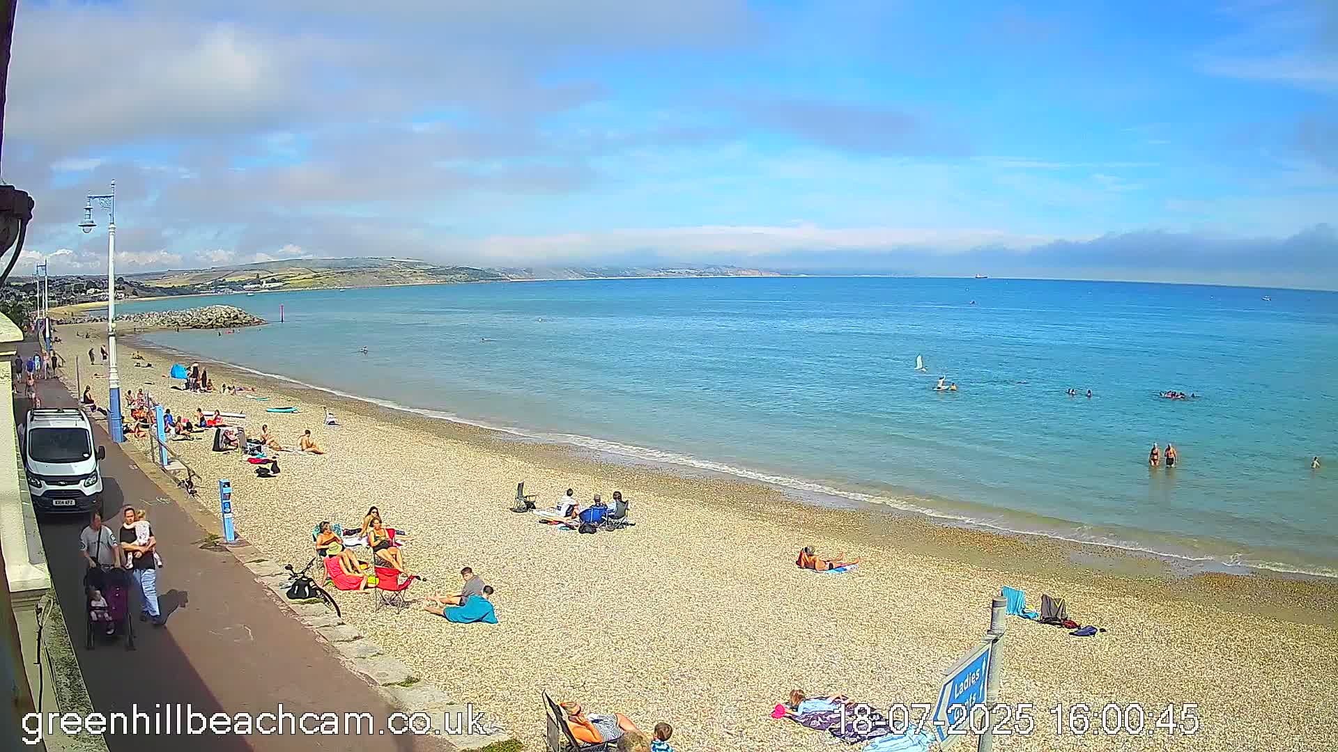 Greenhill - Weymouth Beach Live Cam - Weymouth, Dorset, South West, England, United Kingdom