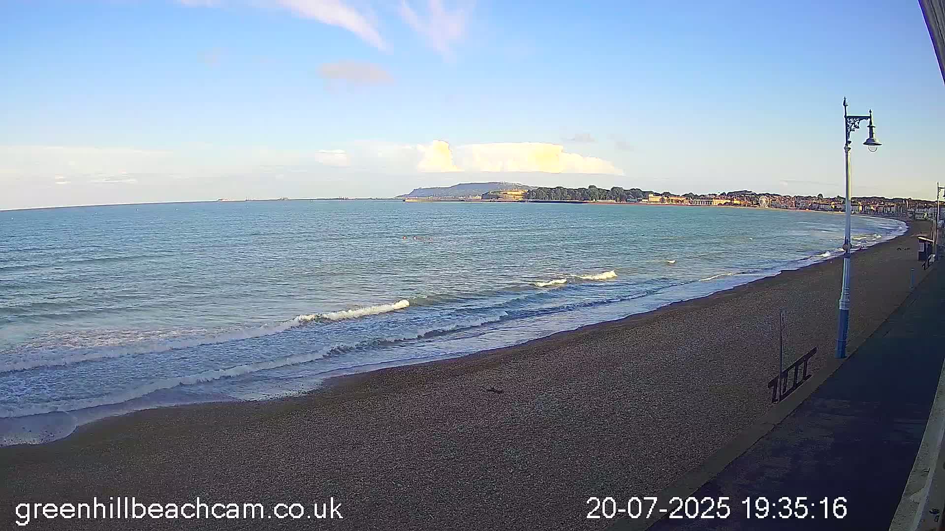 Greenhill - Weymouth Beach Live Cam - Weymouth, Dorset, South West, England, United Kingdom