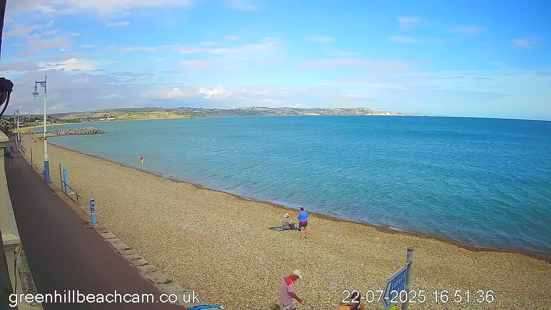 Greenhill - Weymouth Beach Live Cam - Weymouth, Dorset, South West, England, United Kingdom