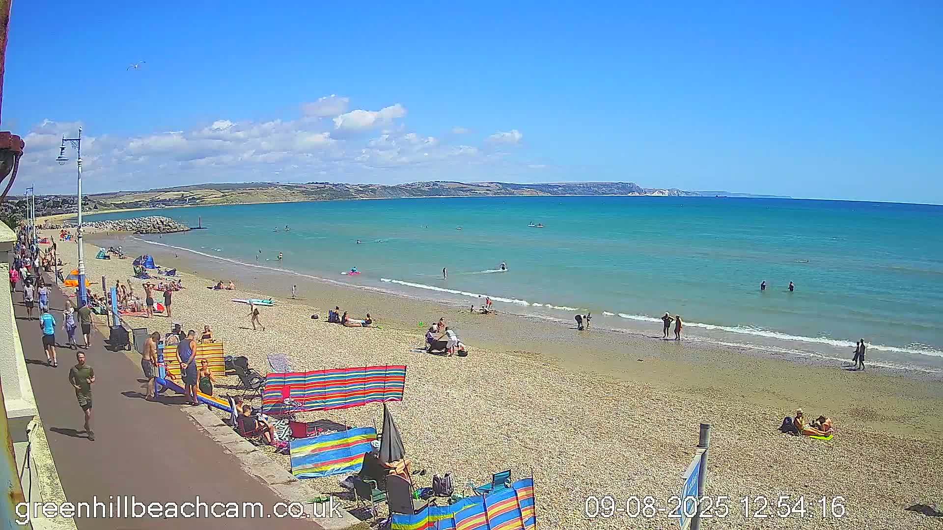 Greenhill - Weymouth Beach Live Cam - Weymouth, Dorset, South West, England, United Kingdom