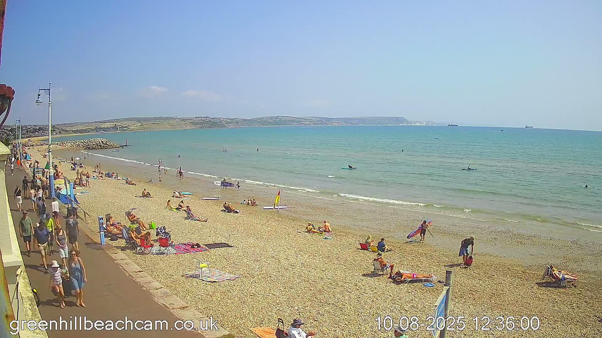 Greenhill - Weymouth Beach Live Cam - Weymouth, Dorset, South West, England, United Kingdom