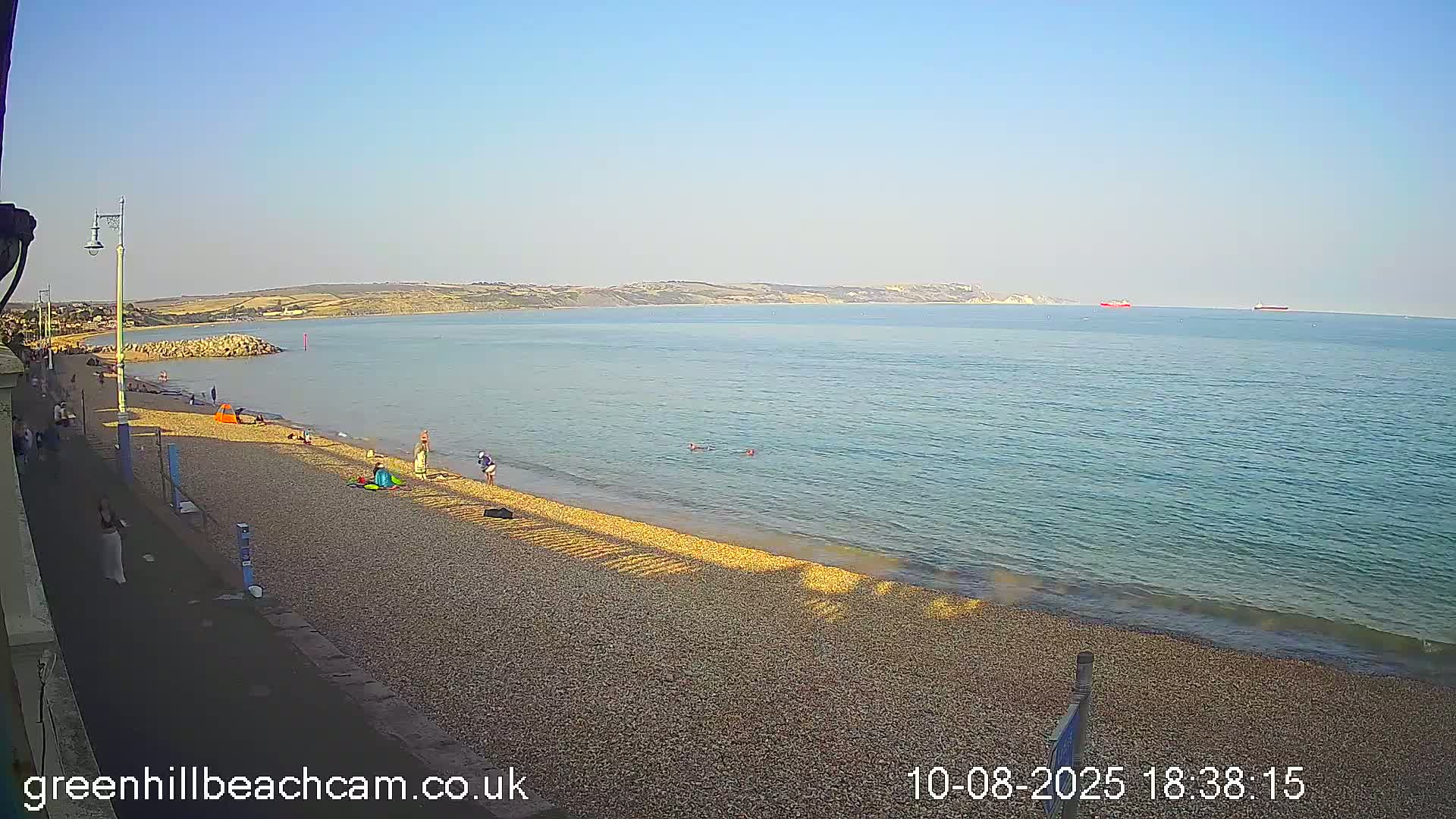 Greenhill - Weymouth Beach Live Cam - Weymouth, Dorset, South West, England, United Kingdom