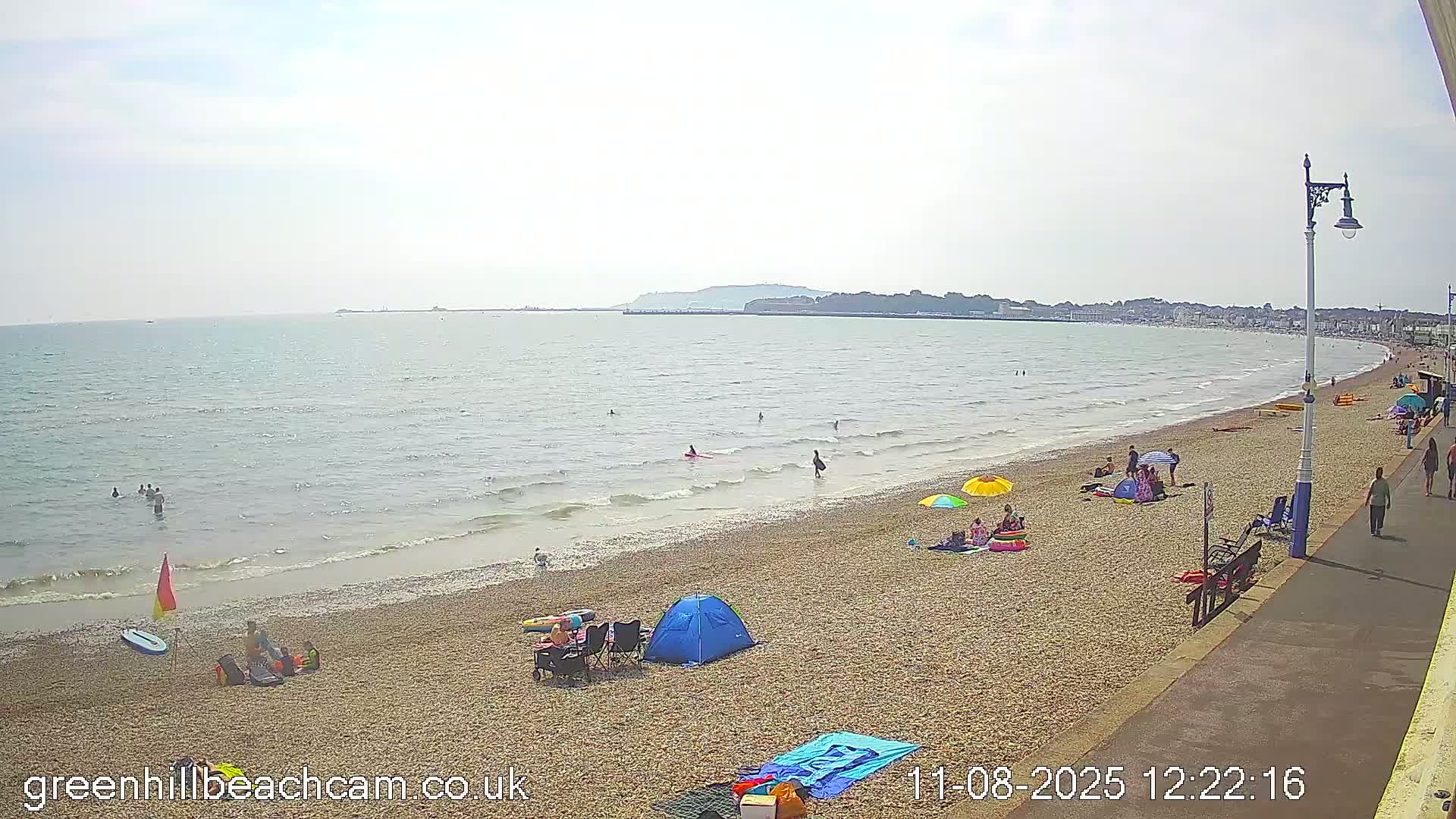 Greenhill - Weymouth Beach Live Cam - Weymouth, Dorset, South West, England, United Kingdom