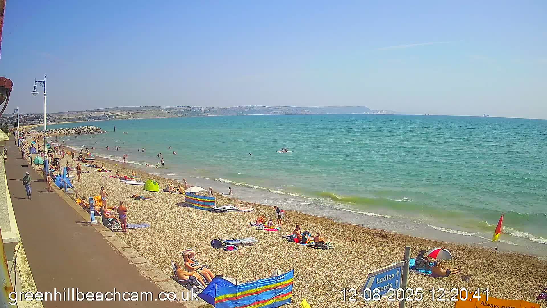 Greenhill - Weymouth Beach Live Cam - Weymouth, Dorset, South West, England, United Kingdom