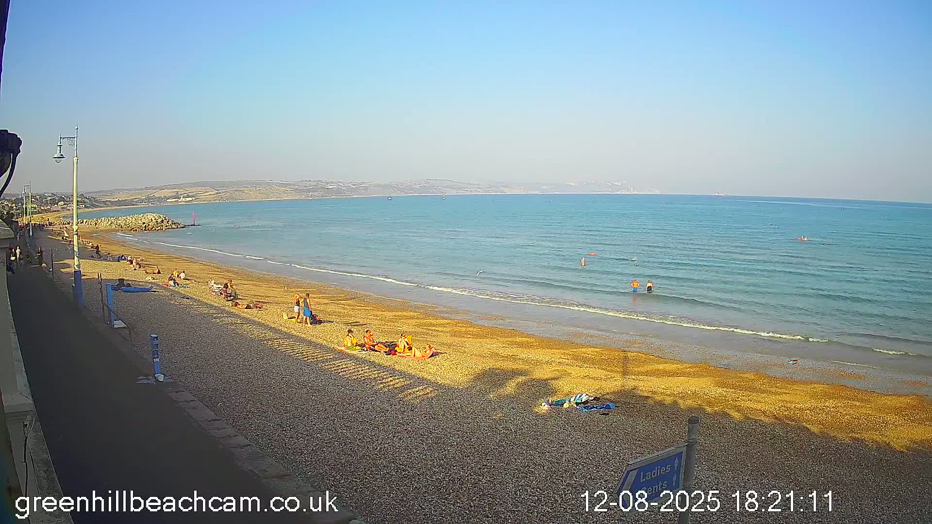 Greenhill - Weymouth Beach Live Cam - Weymouth, Dorset, South West, England, United Kingdom