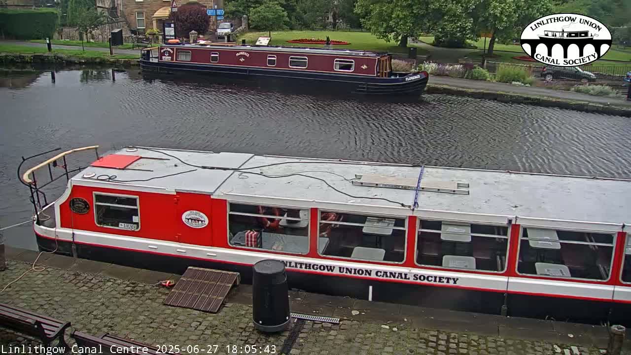 Linlithgow Union Canal Centre Live Cam - Linlithgow, West Lothian, Scotland, United Kingdom