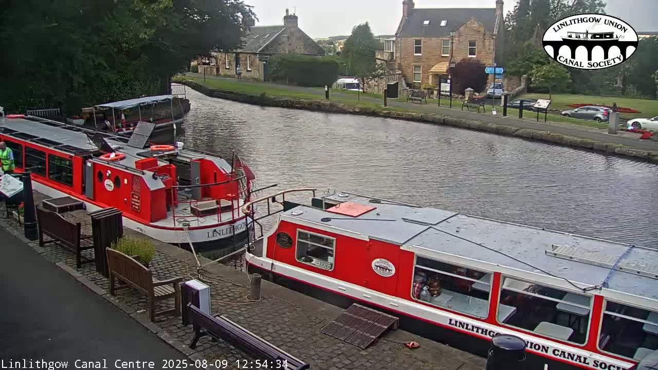 Linlithgow Union Canal Centre Live Cam - Linlithgow, West Lothian, Scotland, United Kingdom
