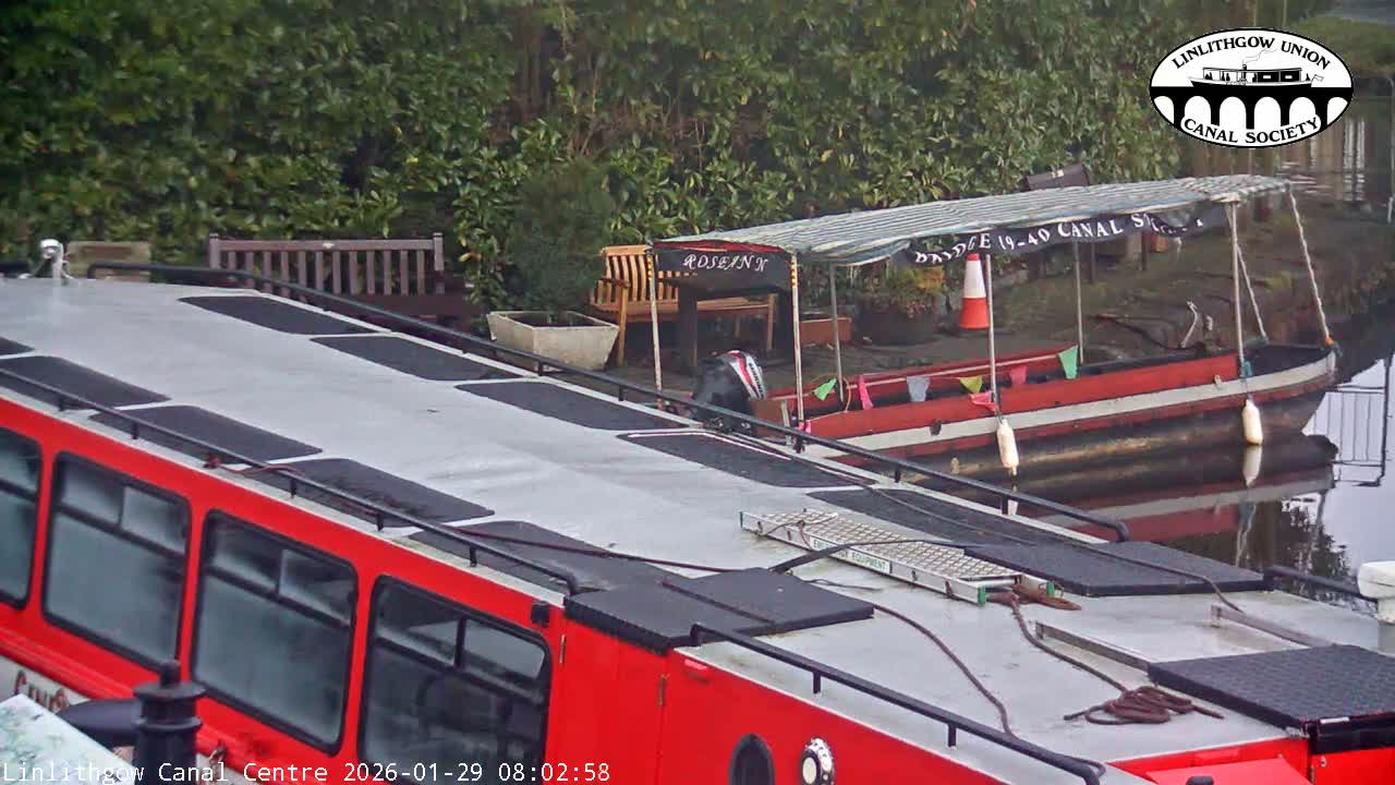 Linlithgow Union Canal Centre Live Cam - Linlithgow, West Lothian, Scotland, United Kingdom