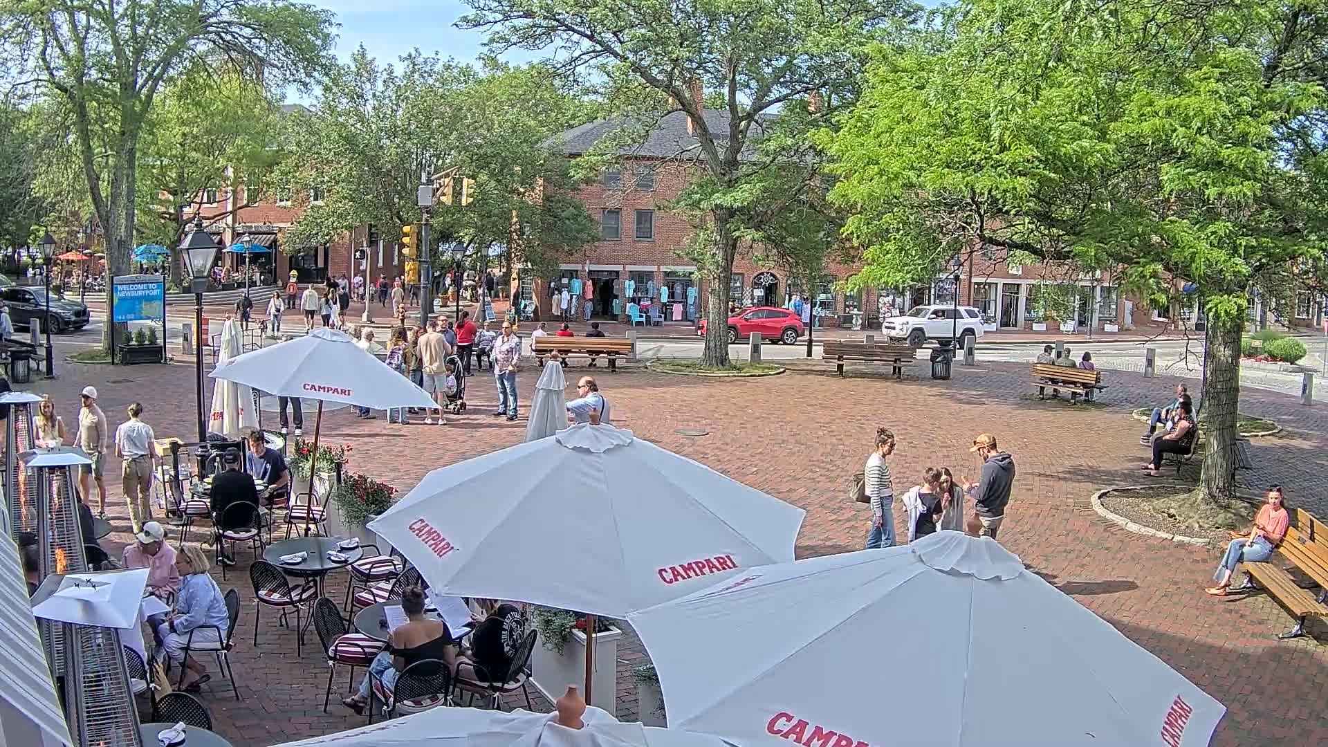 Newburyport, Market Square West Live Cam - Newburyport, Essex, Massachusetts, USA