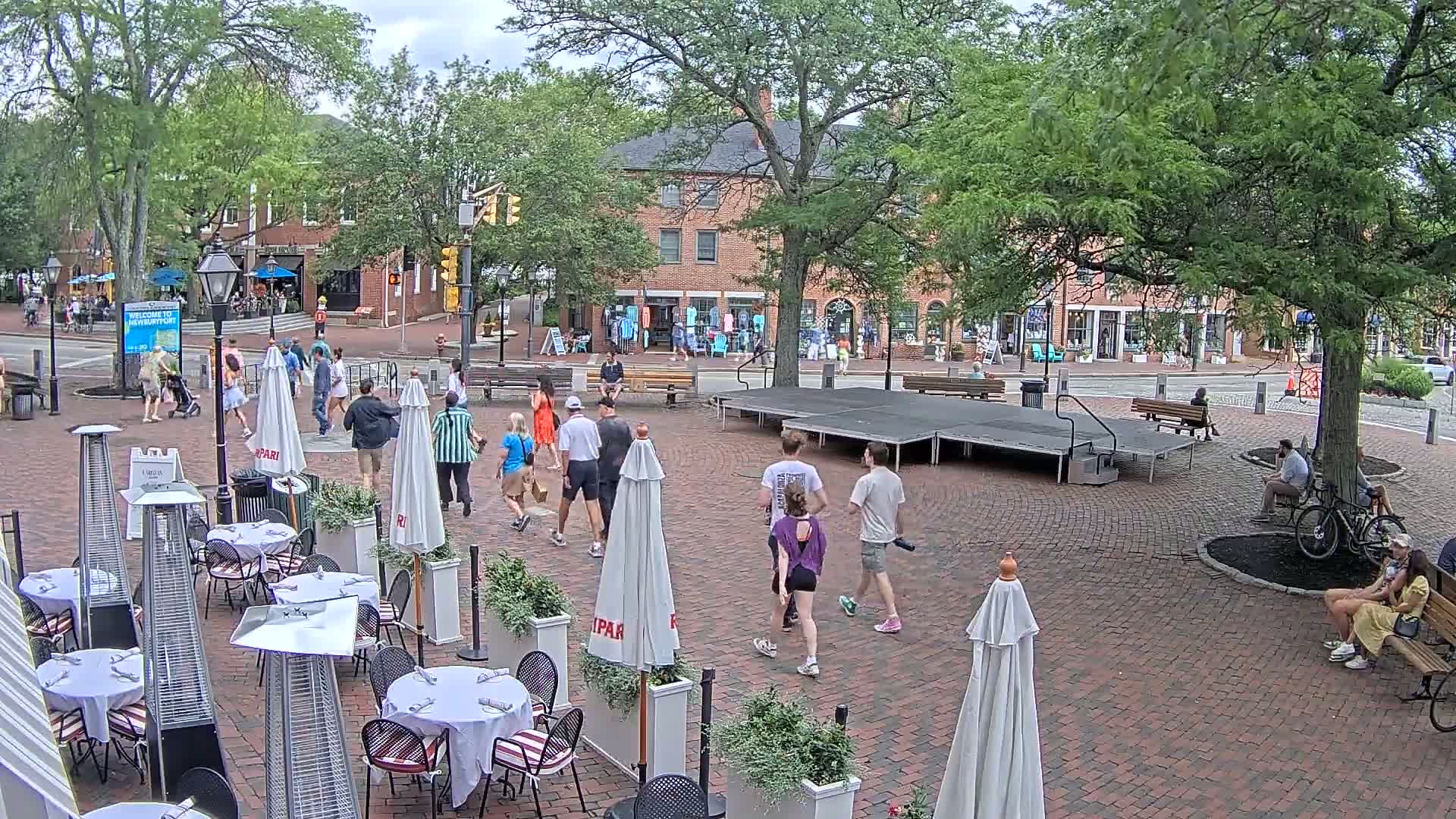 Newburyport, Market Square West Live Cam - Newburyport, Essex, Massachusetts, USA