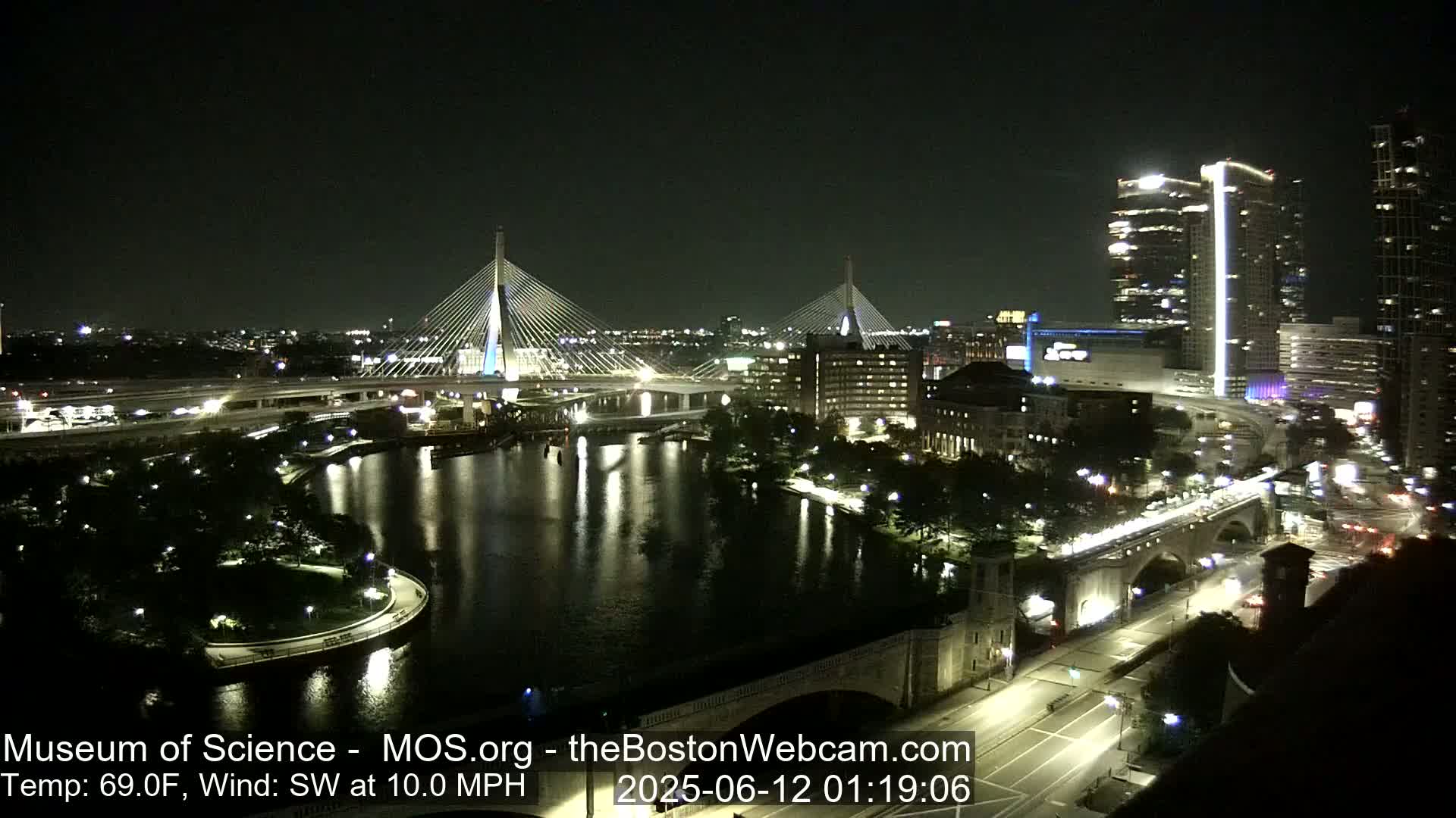  Green Line Subway & Bridge Live Cam - Cambridge, Boston, Massachusetts ,USA