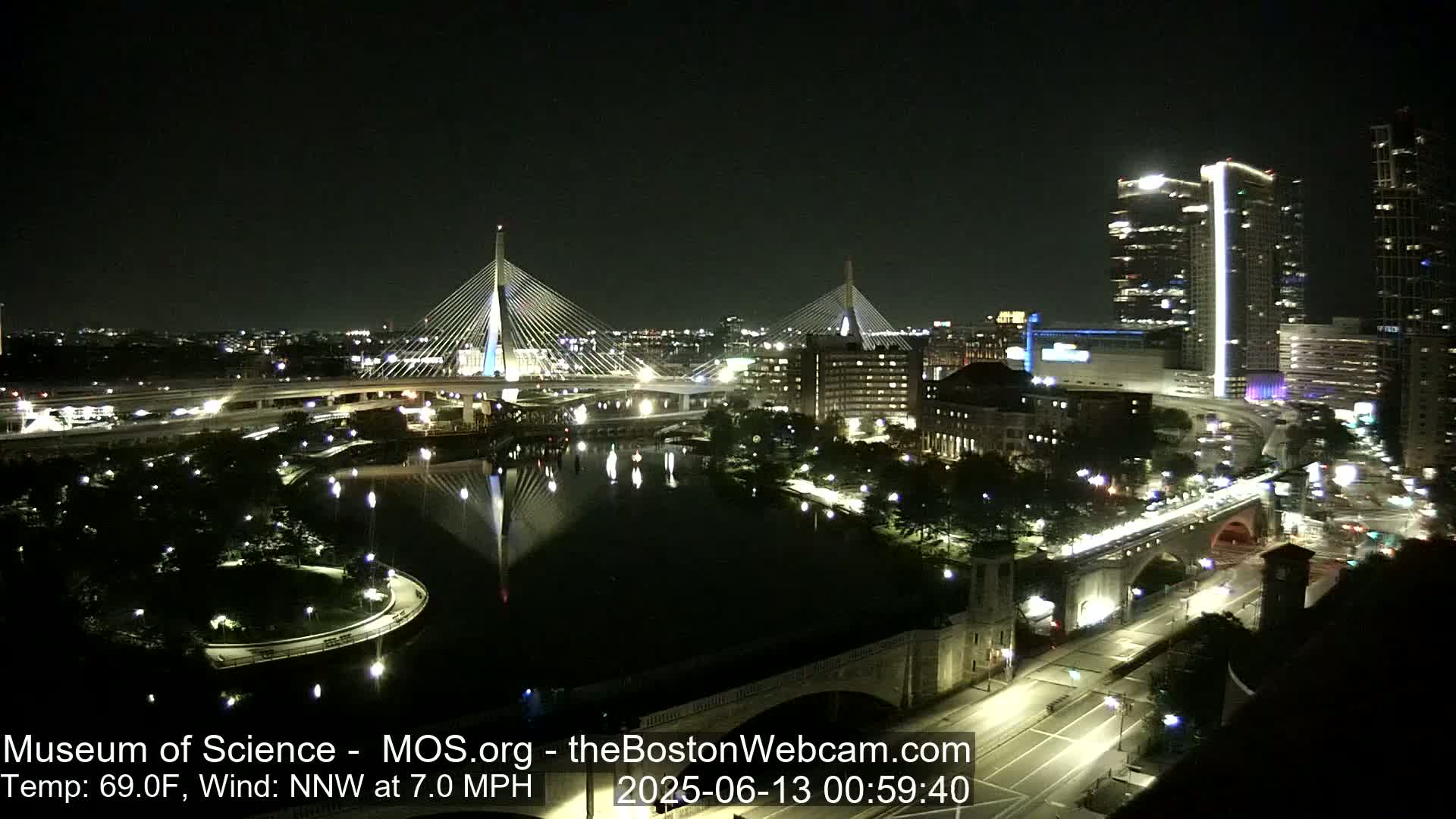  Green Line Subway & Bridge Live Cam - Cambridge, Boston, Massachusetts ,USA