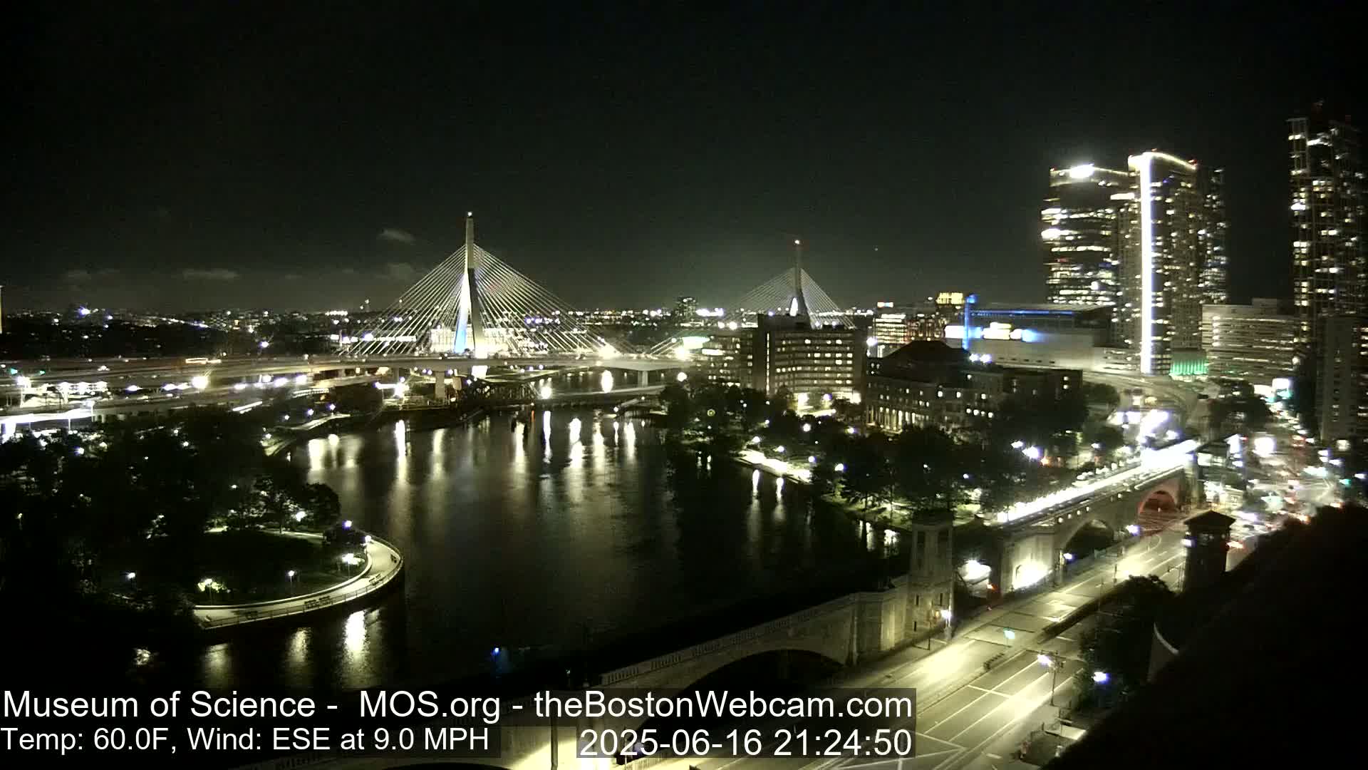  Green Line Subway & Bridge Live Cam - Cambridge, Boston, Massachusetts ,USA