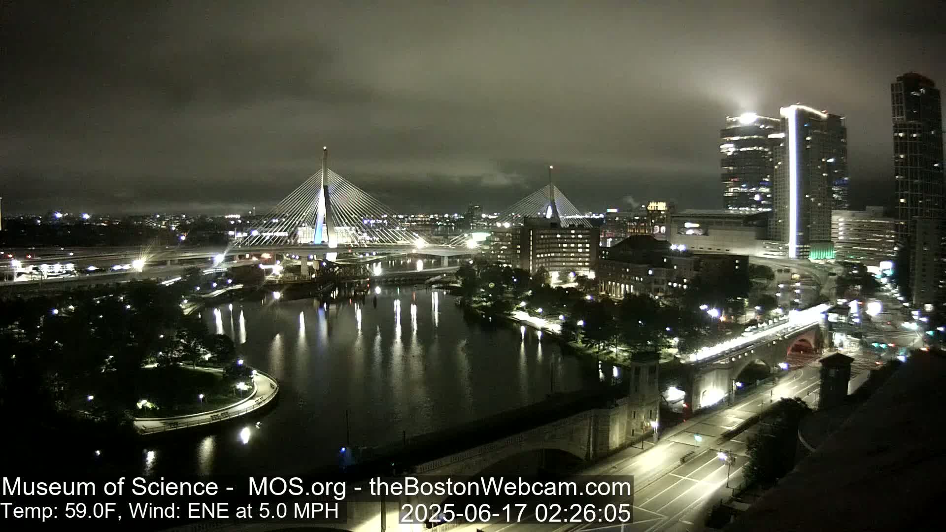  Green Line Subway & Bridge Live Cam - Cambridge, Boston, Massachusetts ,USA