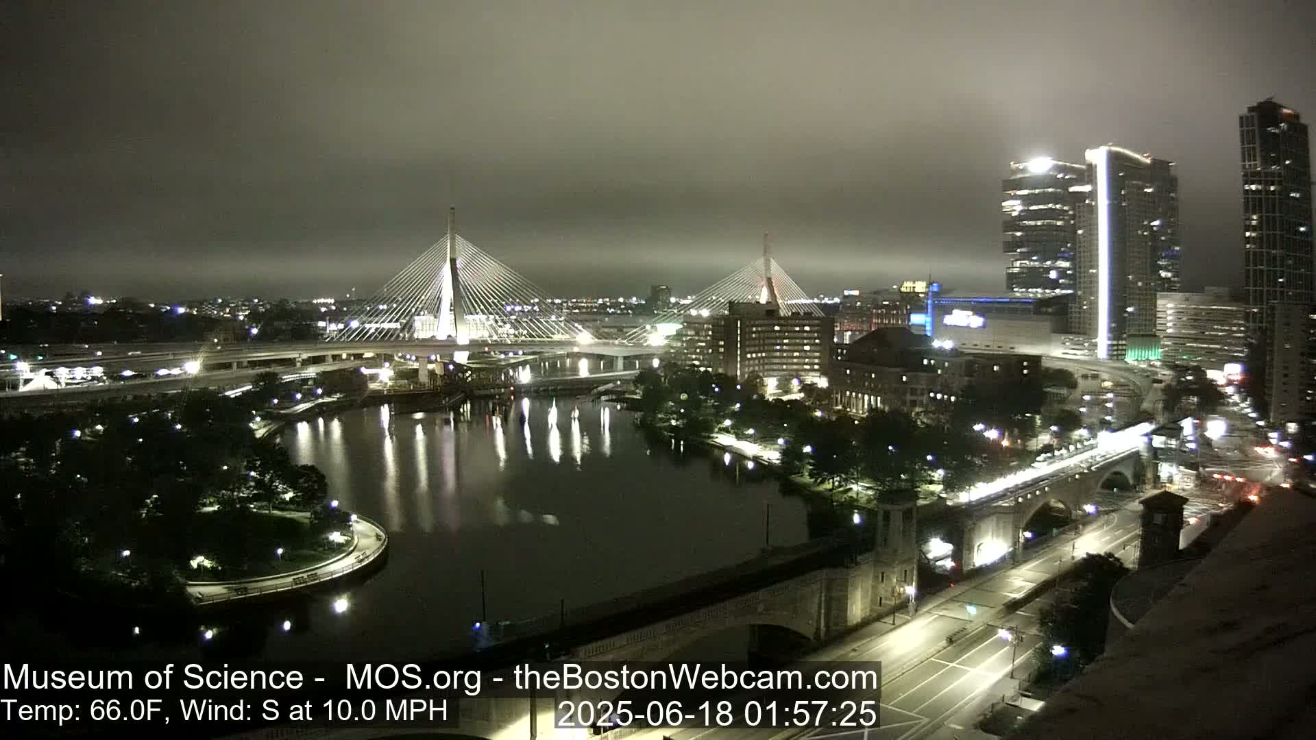  Green Line Subway & Bridge Live Cam - Cambridge, Boston, Massachusetts ,USA