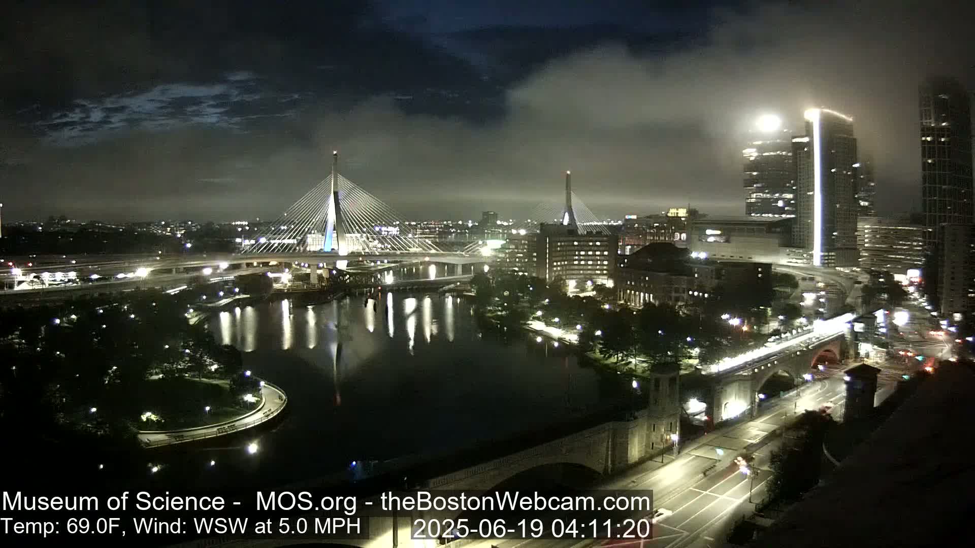  Green Line Subway & Bridge Live Cam - Cambridge, Boston, Massachusetts ,USA