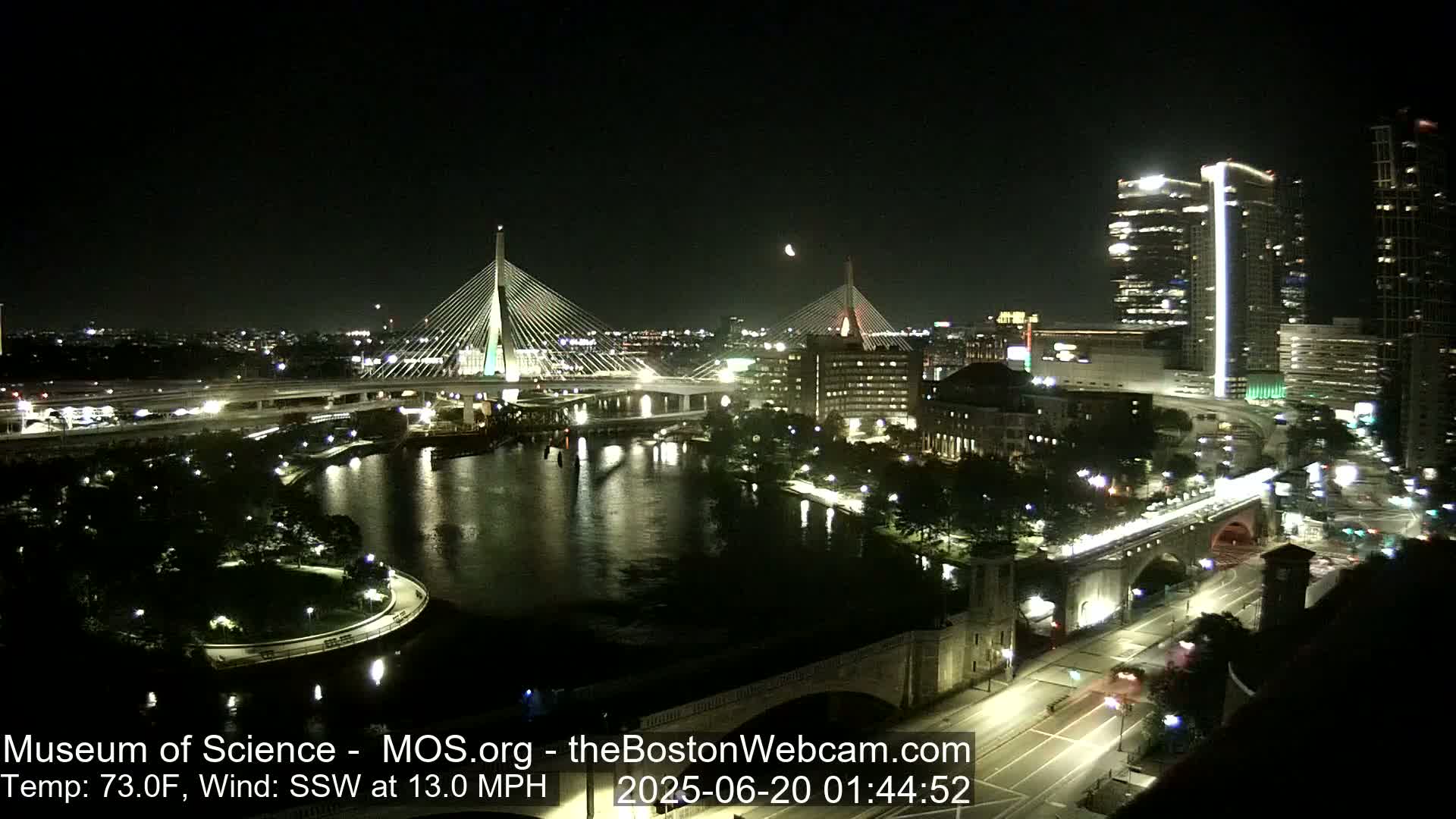 Green Line Subway & Bridge Live Cam - Cambridge, Boston, Massachusetts ,USA