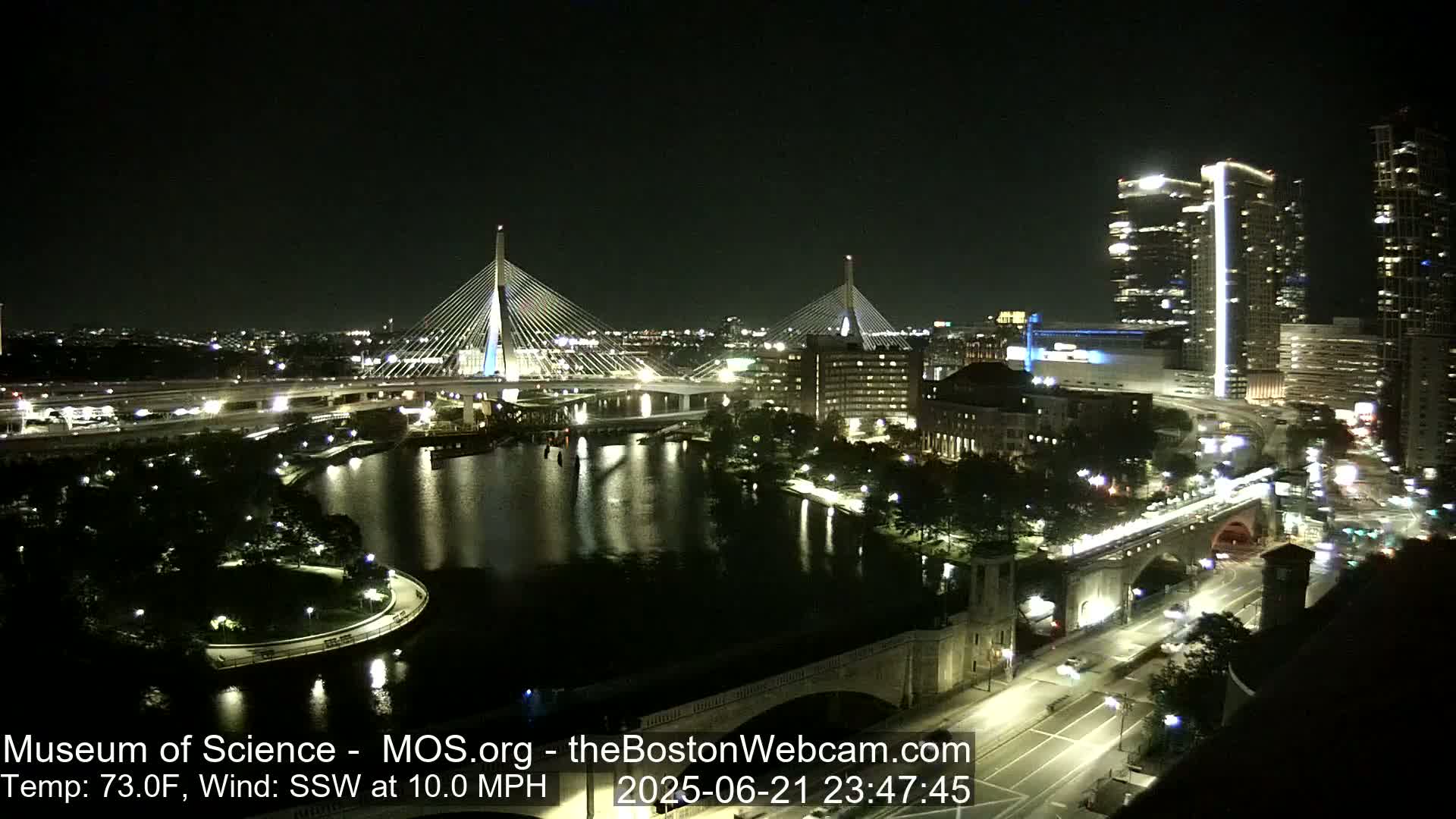  Green Line Subway & Bridge Live Cam - Cambridge, Boston, Massachusetts ,USA