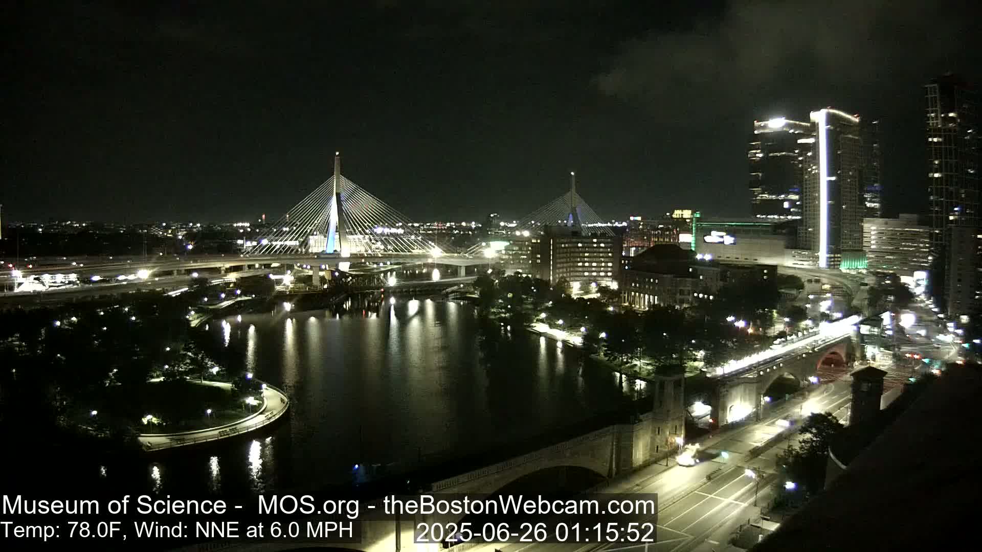  Green Line Subway & Bridge Live Cam - Cambridge, Boston, Massachusetts ,USA