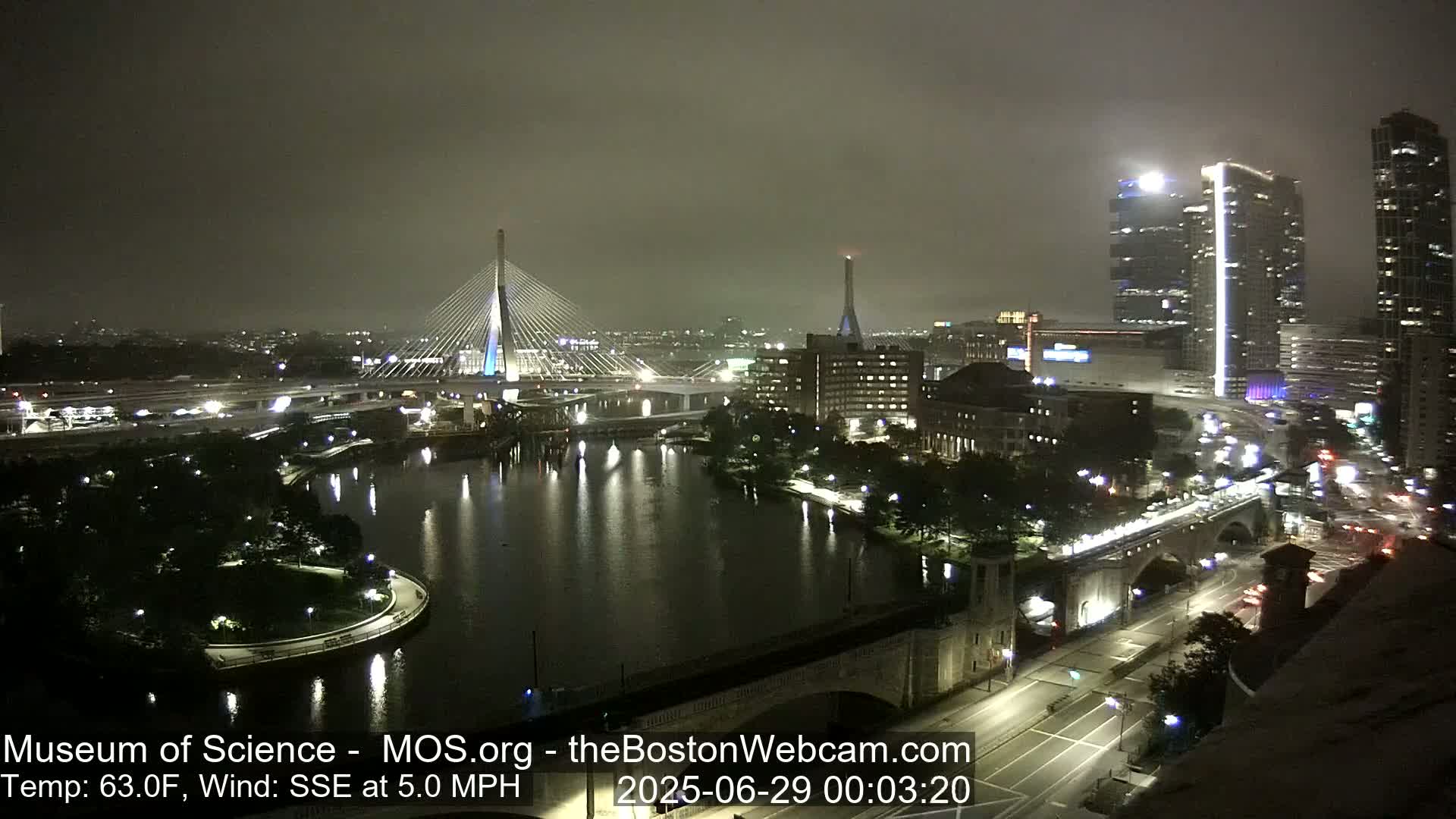  Green Line Subway & Bridge Live Cam - Cambridge, Boston, Massachusetts ,USA