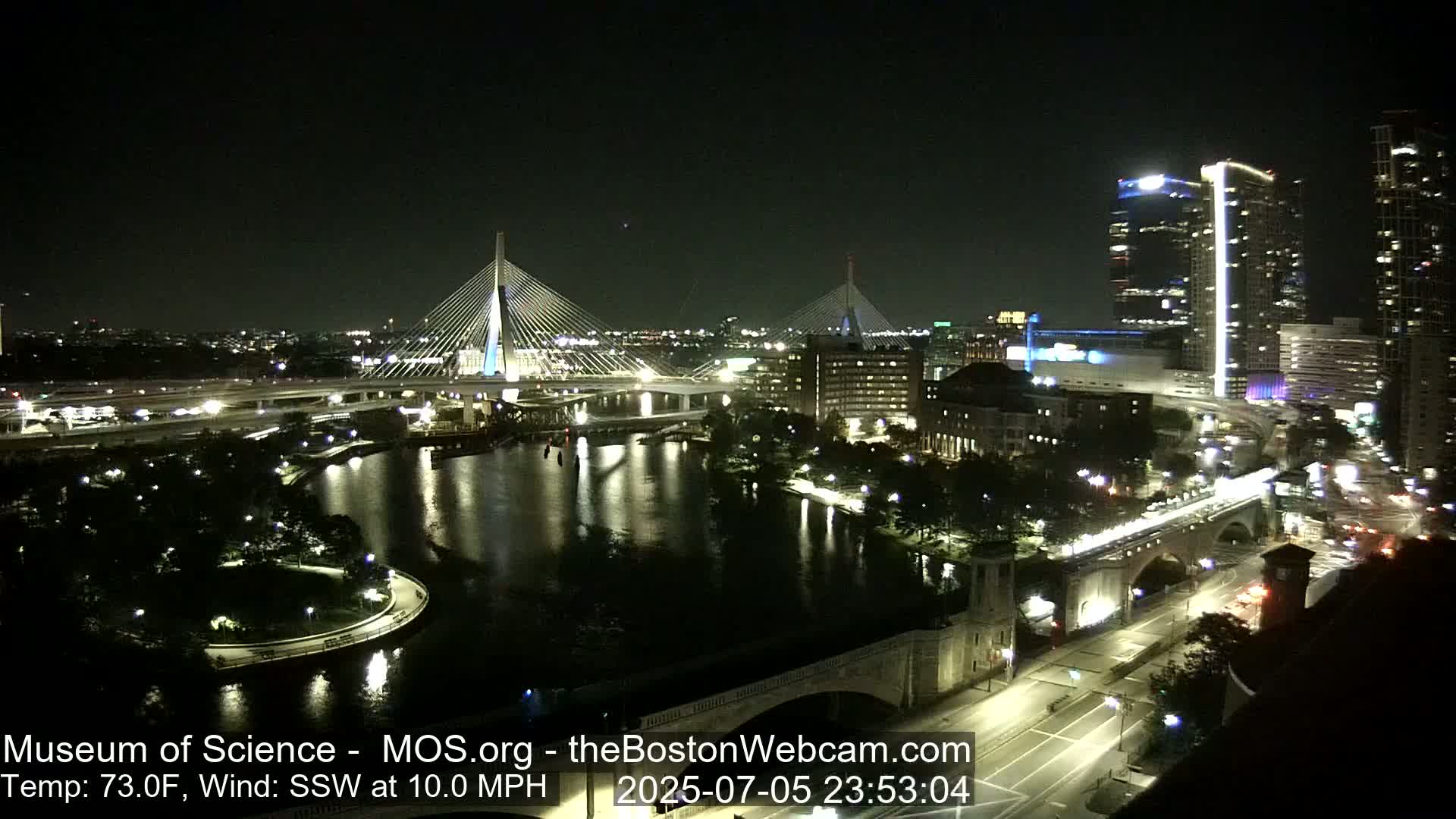  Green Line Subway & Bridge Live Cam - Cambridge, Boston, Massachusetts ,USA