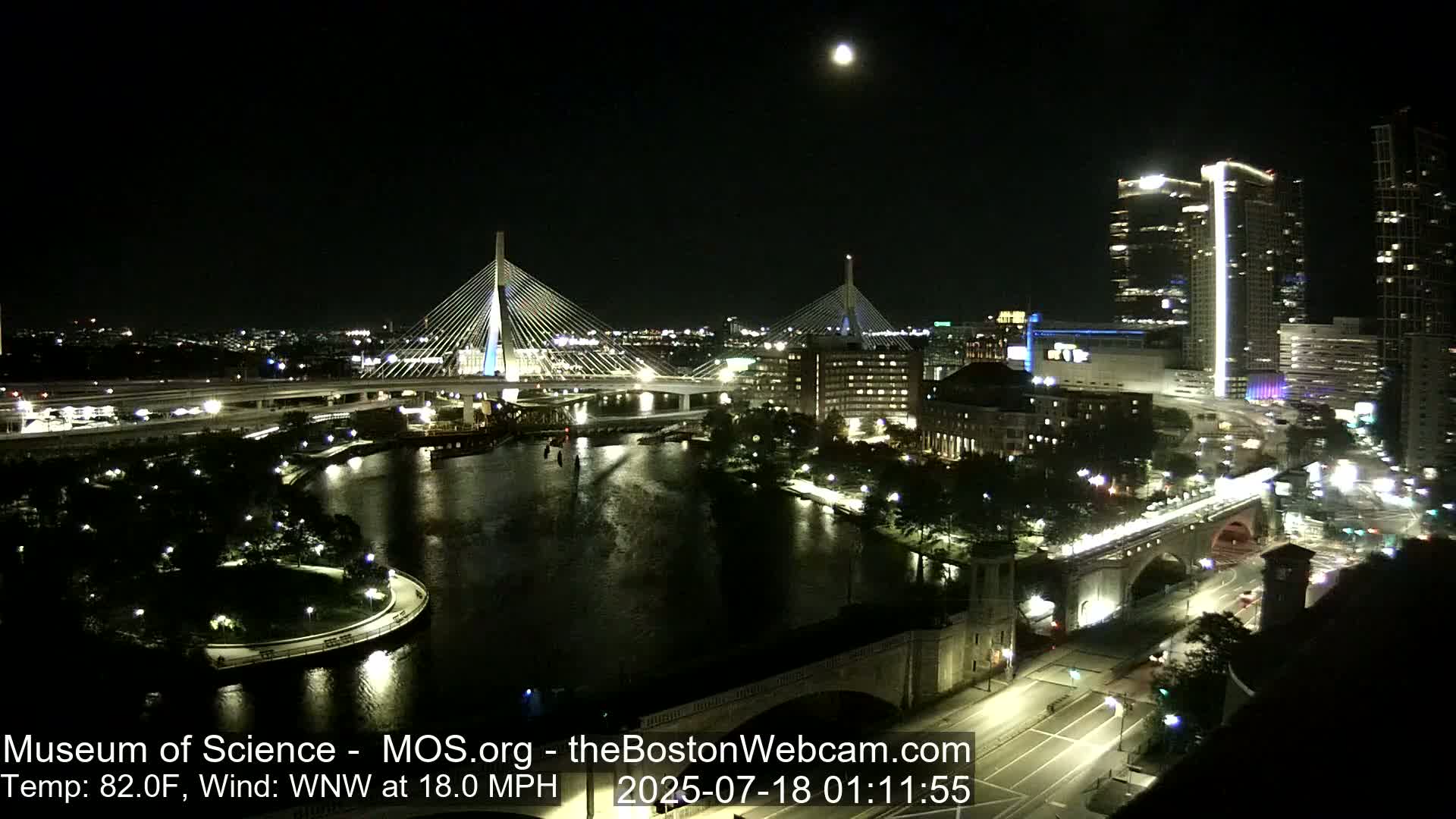  Green Line Subway & Bridge Live Cam - Cambridge, Boston, Massachusetts ,USA