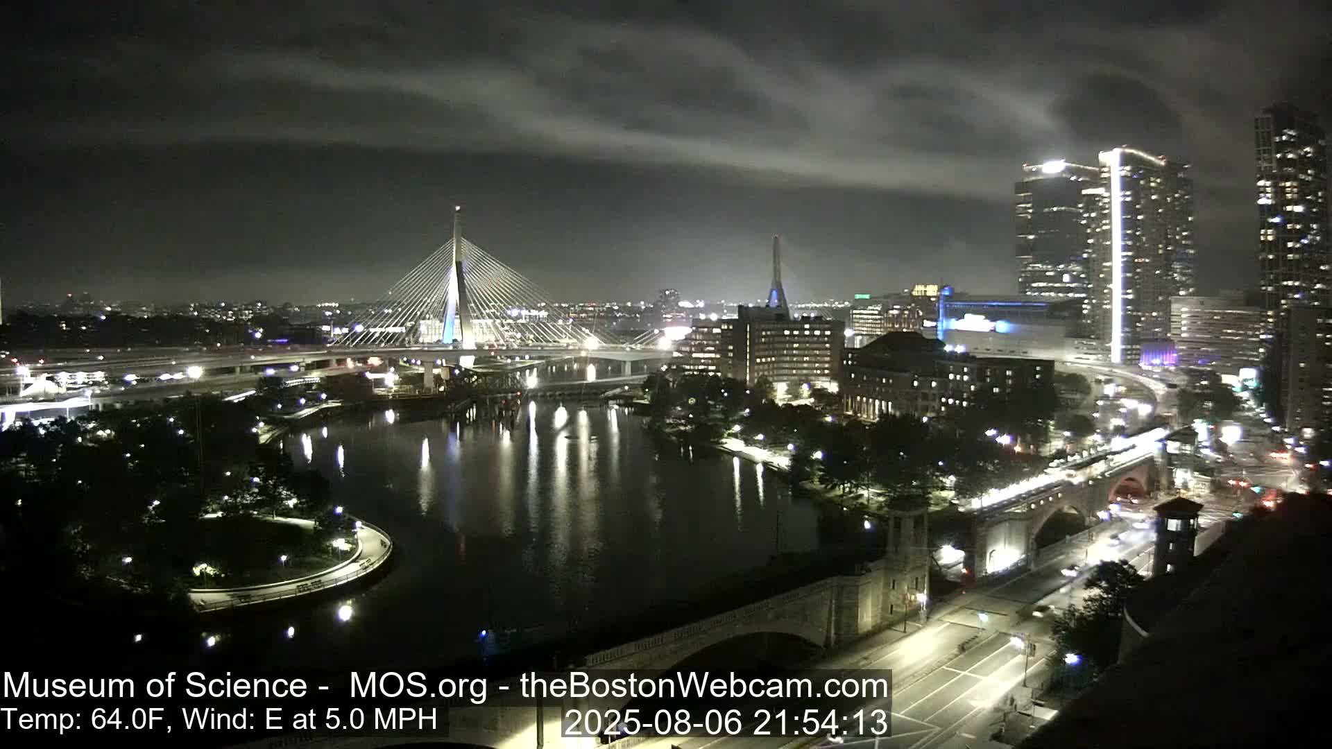 Green Line Subway & Bridge Live Cam - Cambridge, Boston, Massachusetts ,USA