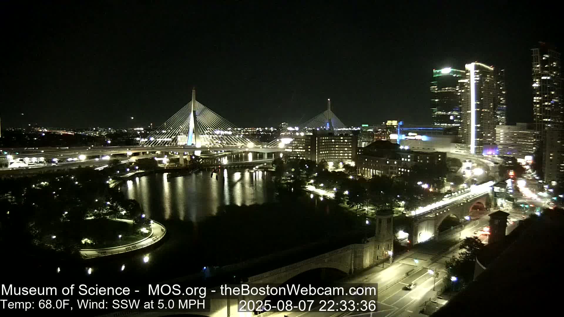  Green Line Subway & Bridge Live Cam - Cambridge, Boston, Massachusetts ,USA