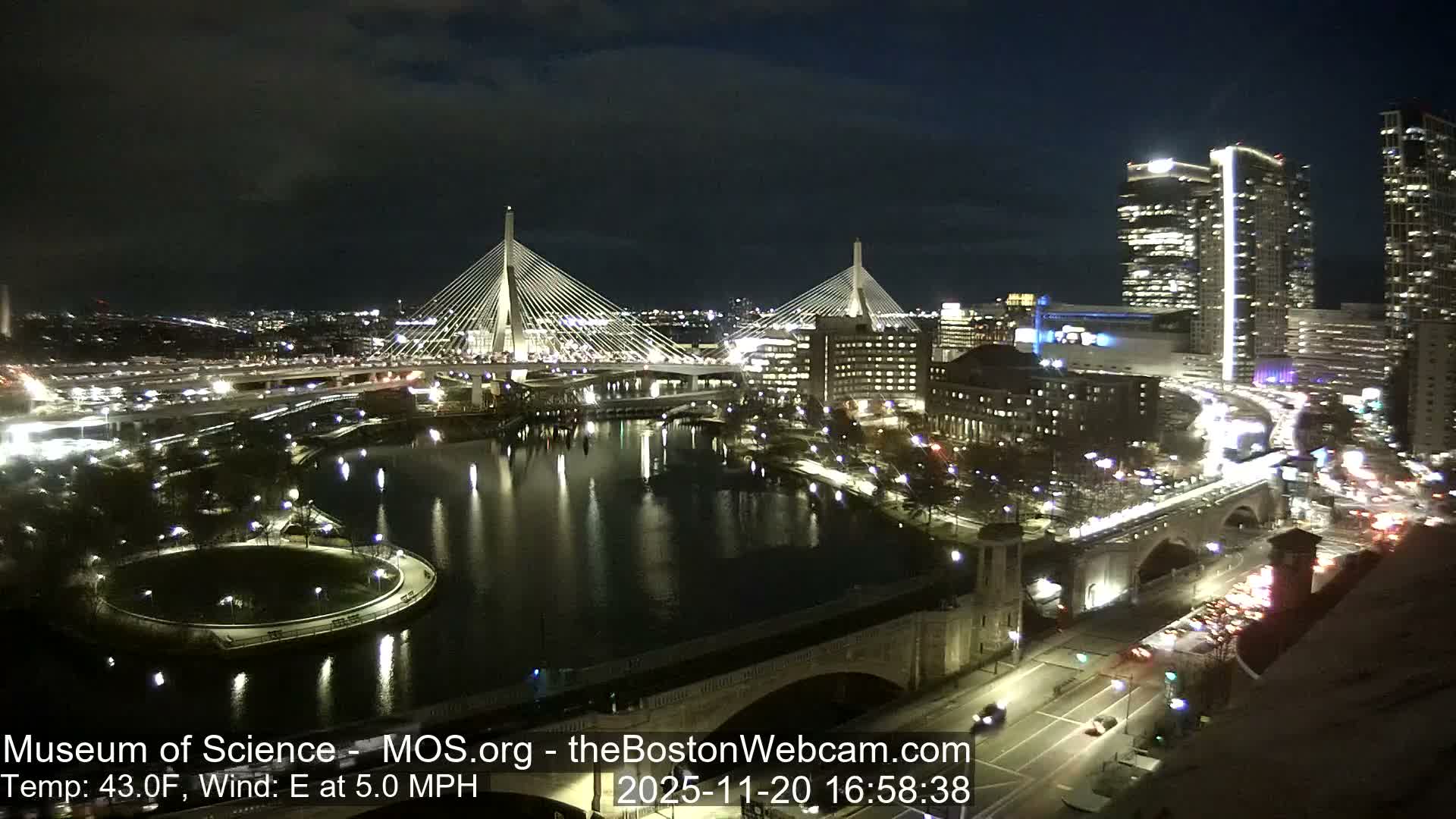  Green Line Subway & Bridge Live Cam - Cambridge, Boston, Massachusetts ,USA