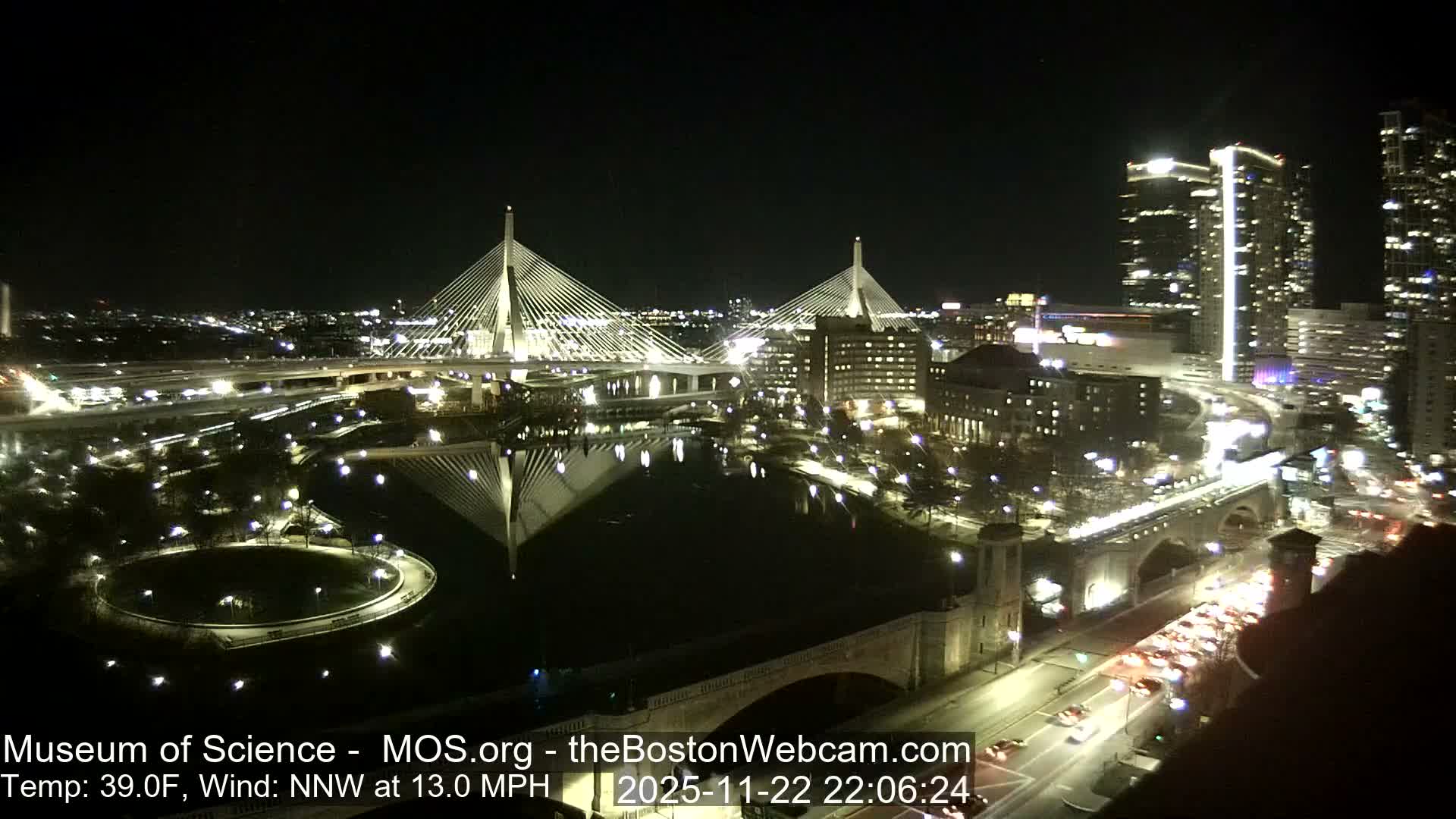  Green Line Subway & Bridge Live Cam - Cambridge, Boston, Massachusetts ,USA