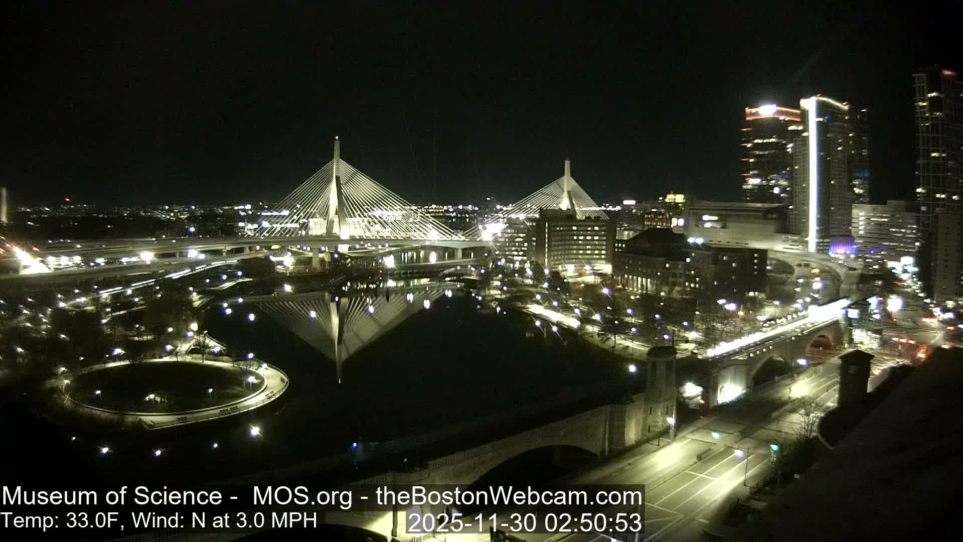  Green Line Subway & Bridge Live Cam - Cambridge, Boston, Massachusetts ,USA