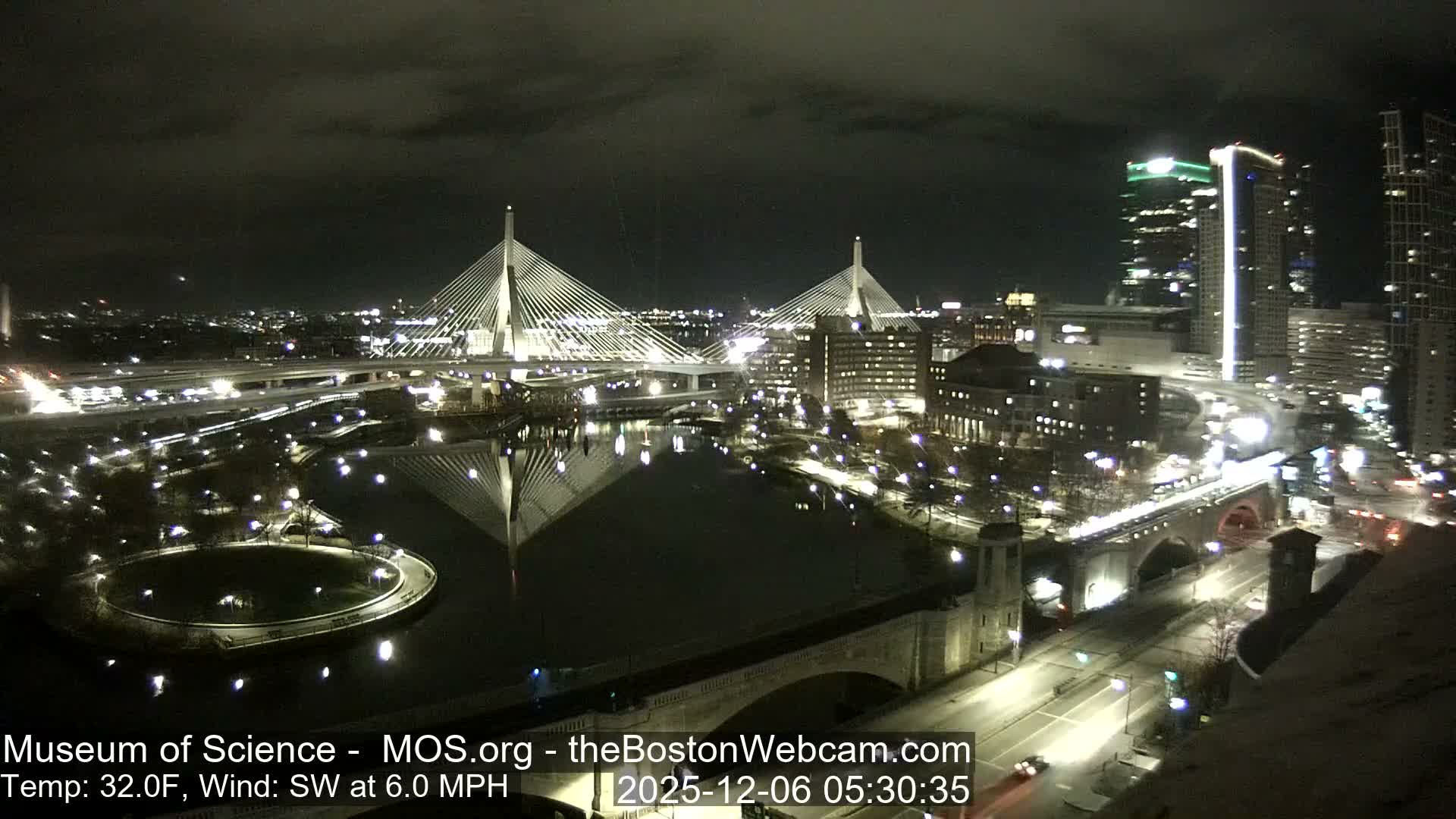  Green Line Subway & Bridge Live Cam - Cambridge, Boston, Massachusetts ,USA