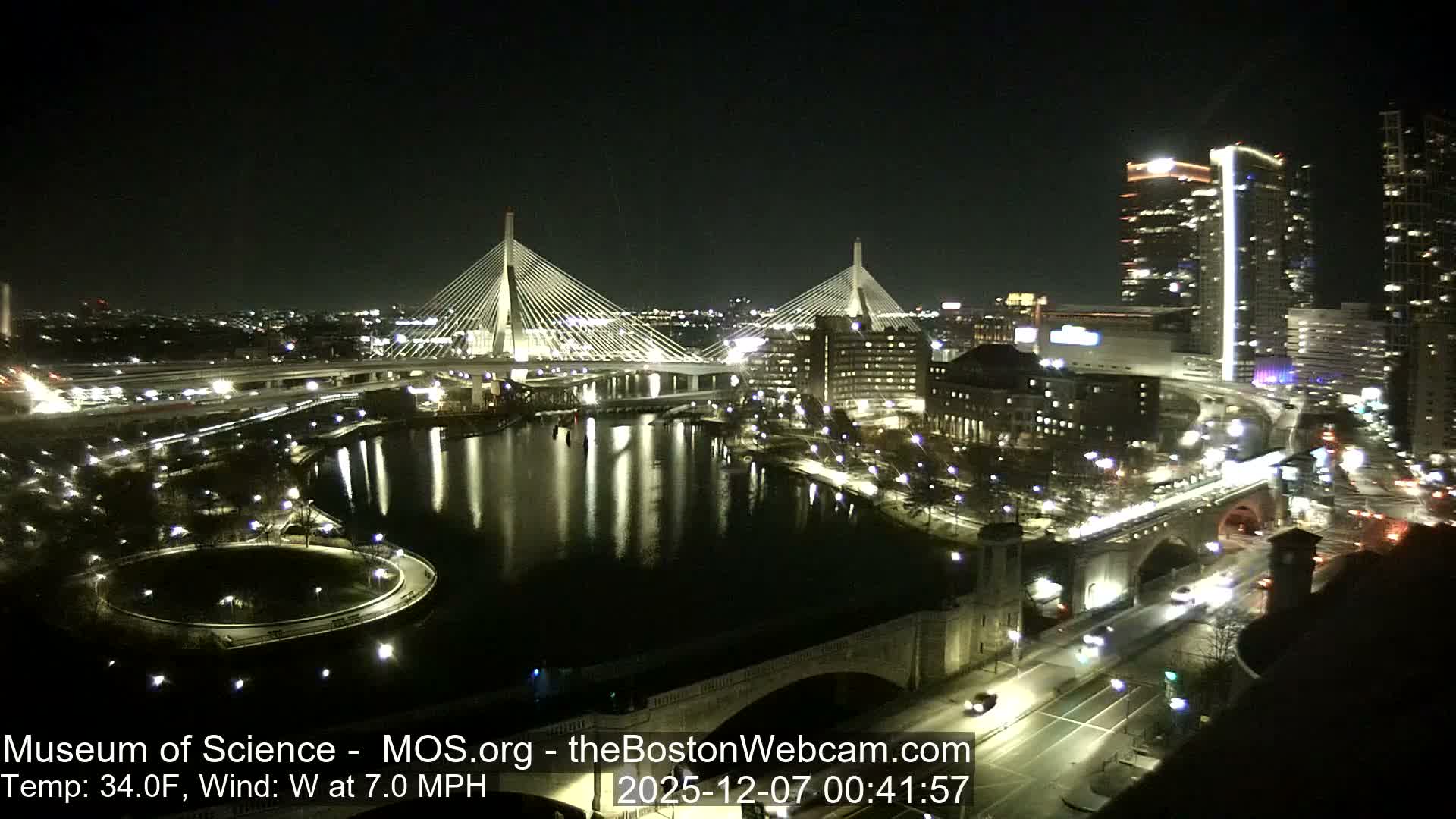  Green Line Subway & Bridge Live Cam - Cambridge, Boston, Massachusetts ,USA