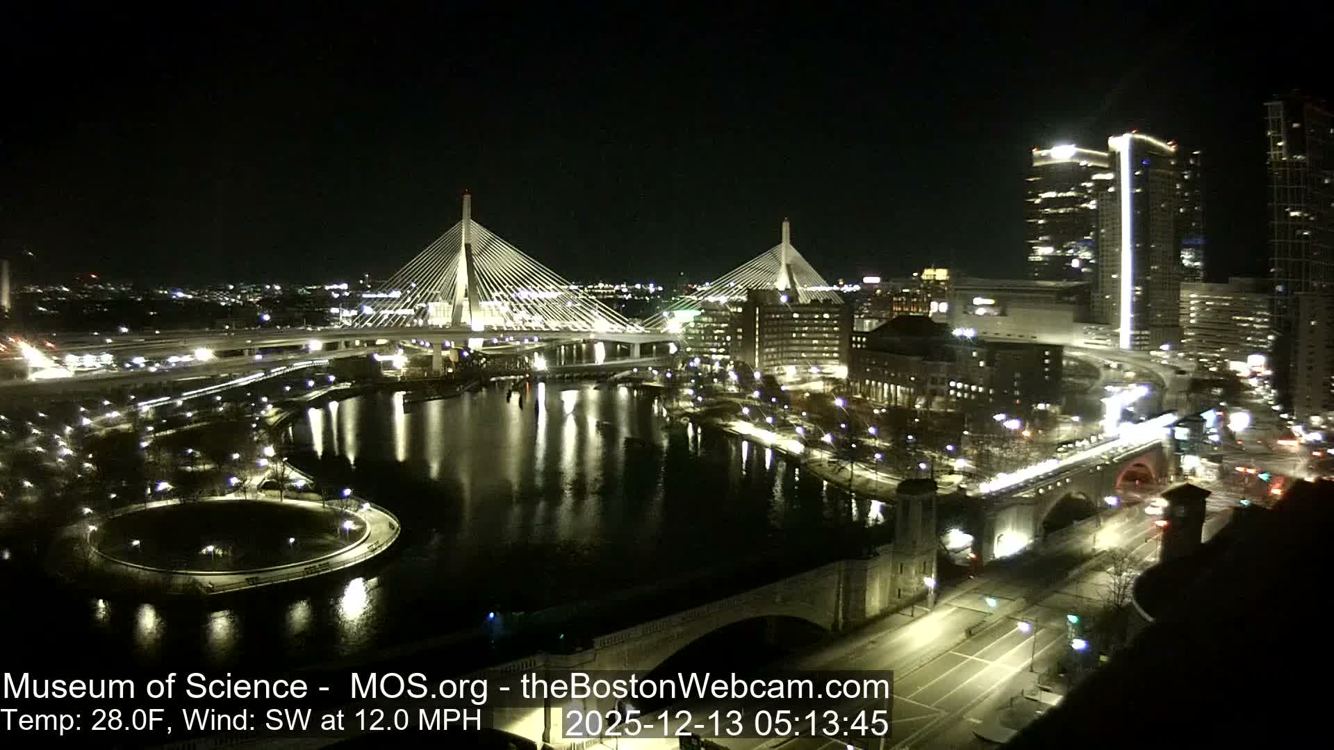  Green Line Subway & Bridge Live Cam - Cambridge, Boston, Massachusetts ,USA