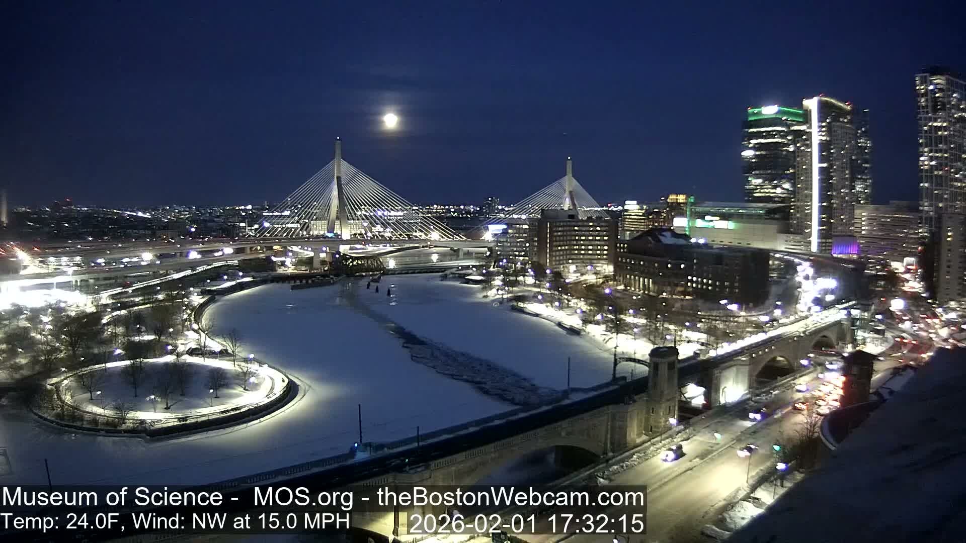  Green Line Subway & Bridge Live Cam - Cambridge, Boston, Massachusetts ,USA